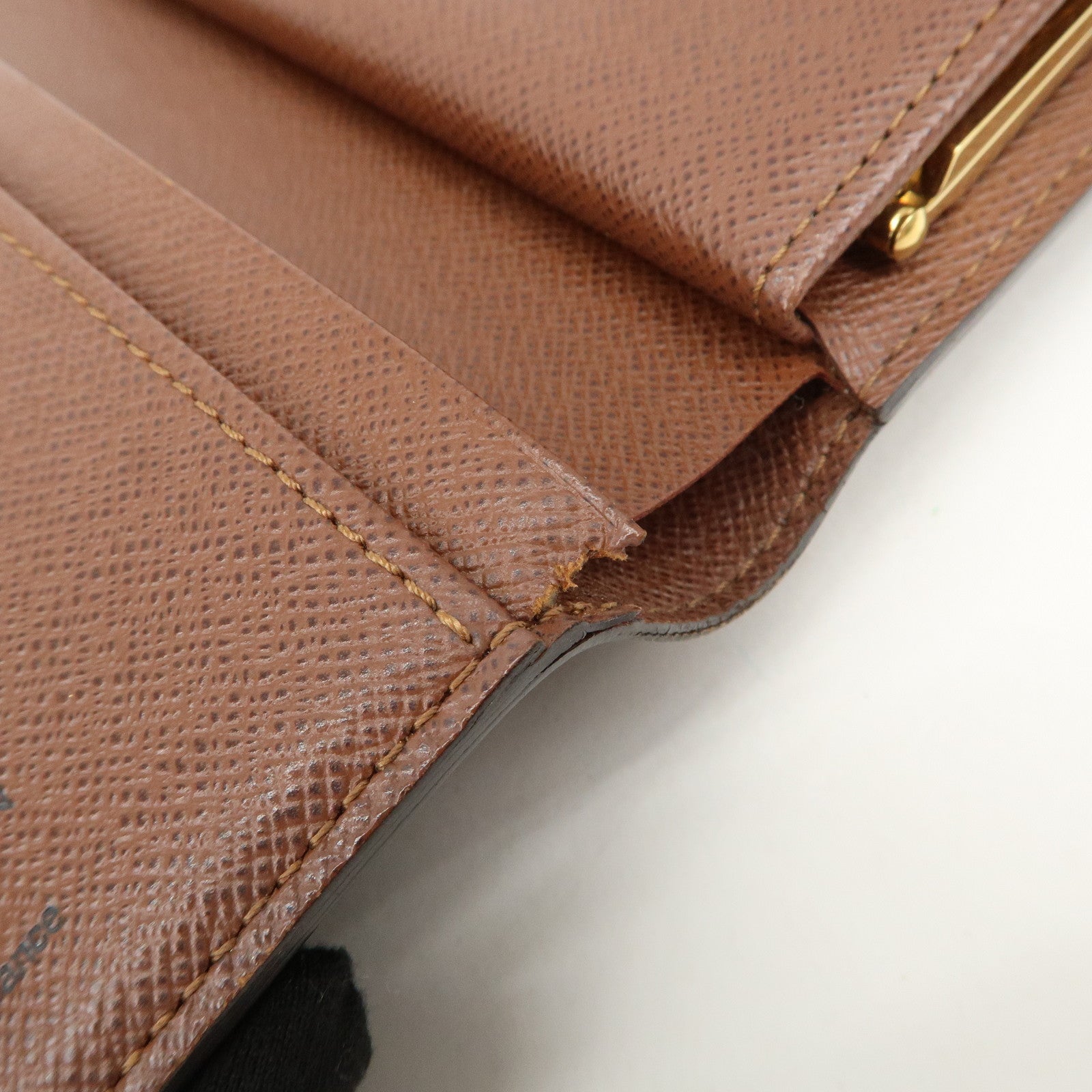 Louis Vuitton Monogram Portefeuille Viennois Wallet Brown M61674 Used