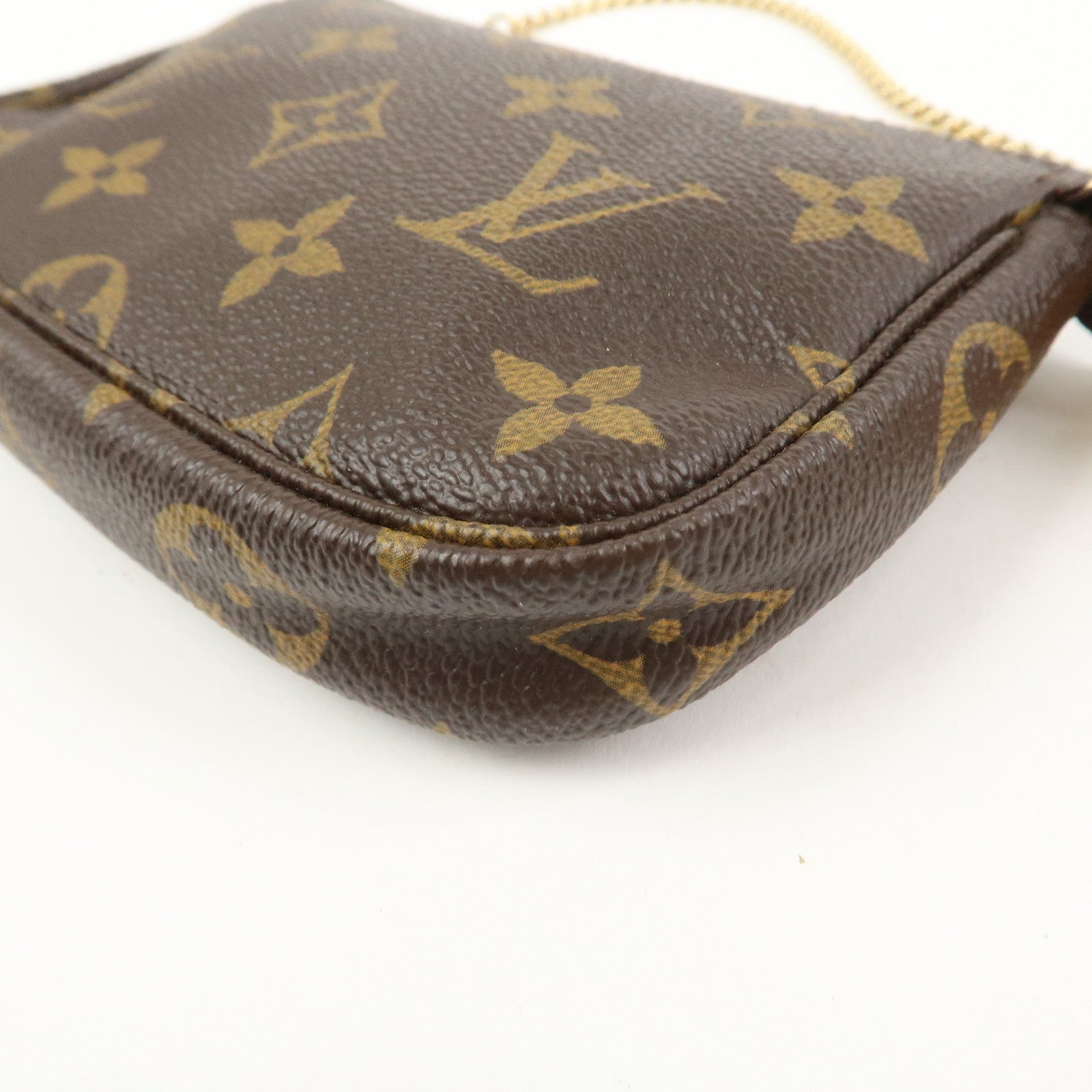 Louis Vuitton Monogram Mini Pochette Accessoires Hand Bag M58009