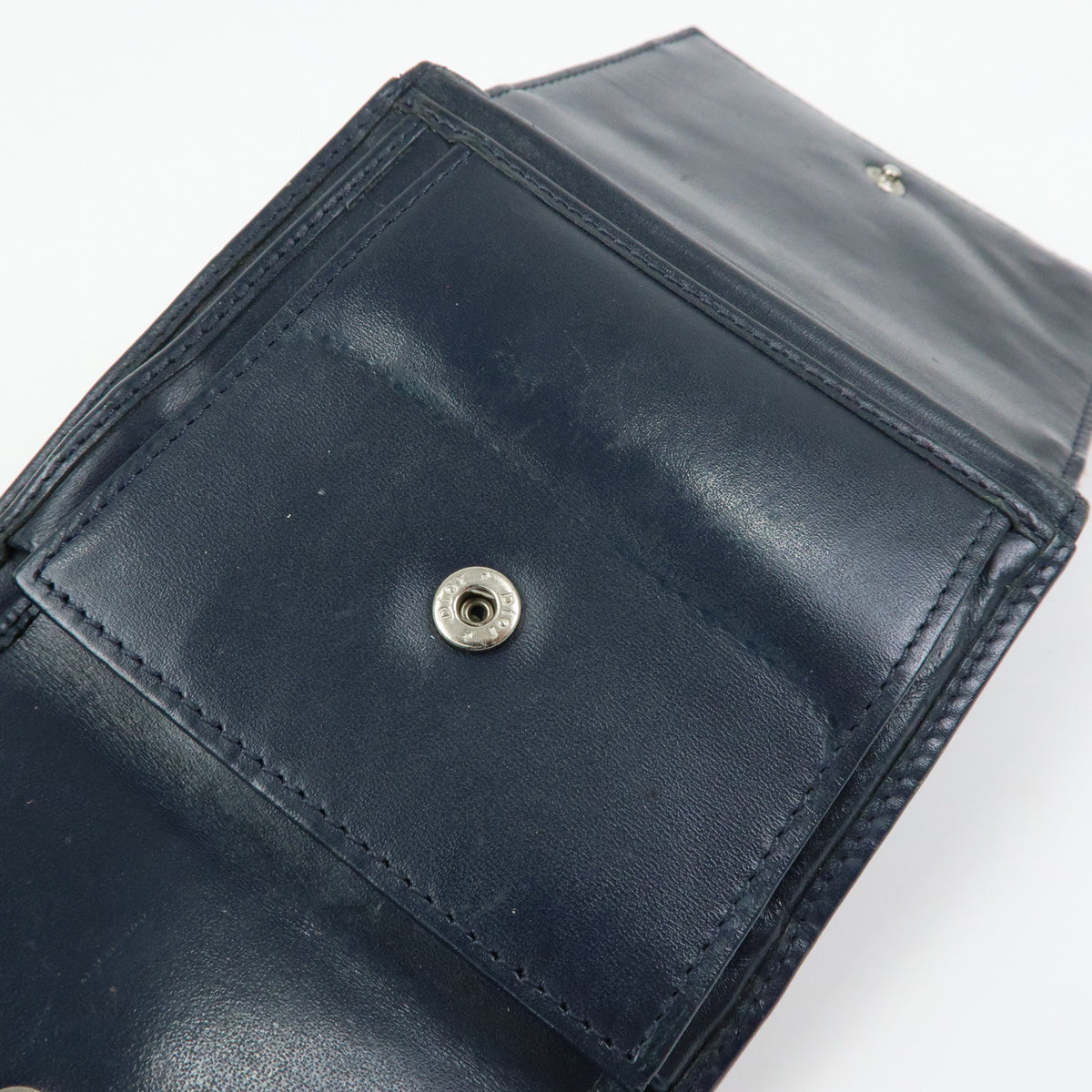 Christian Dior Trotter Lot of 2 Jacquard Canvas Leather Wallet Charm