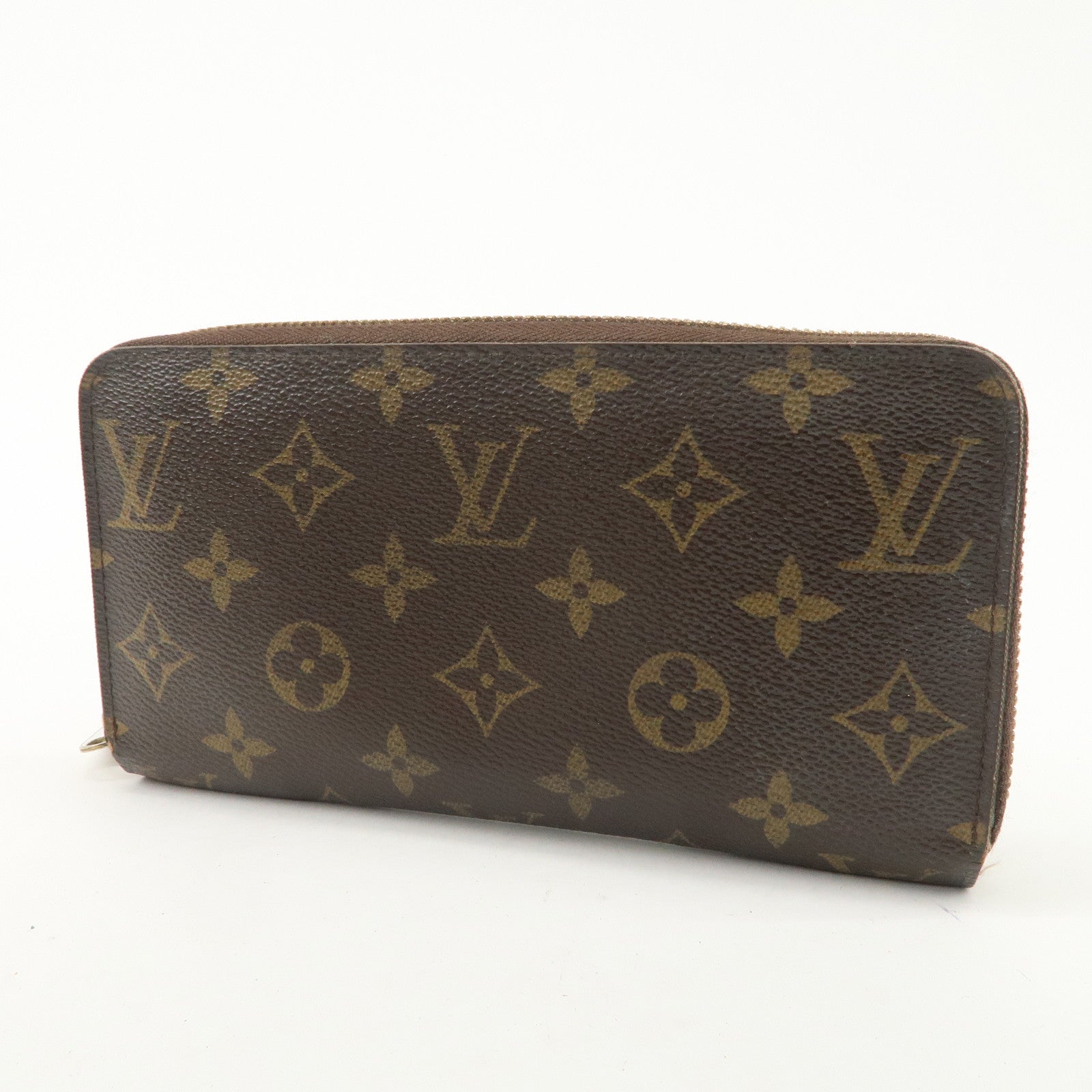 Louis Vuitton Set of 2 Monogram Canvas Round Zippy Long Wallet M60017 Used