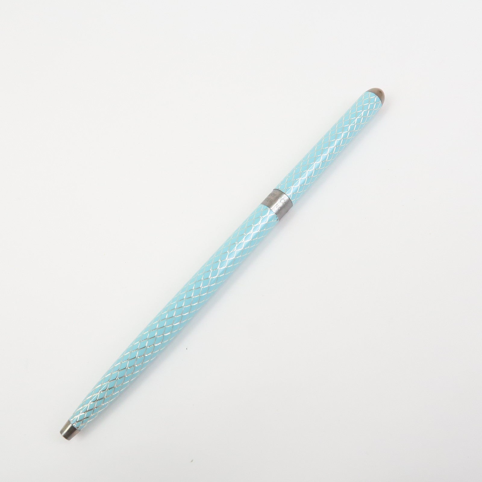 Tiffany & Co Set of 3 Card Case Coin Case Ballpoint Pen Light Blue