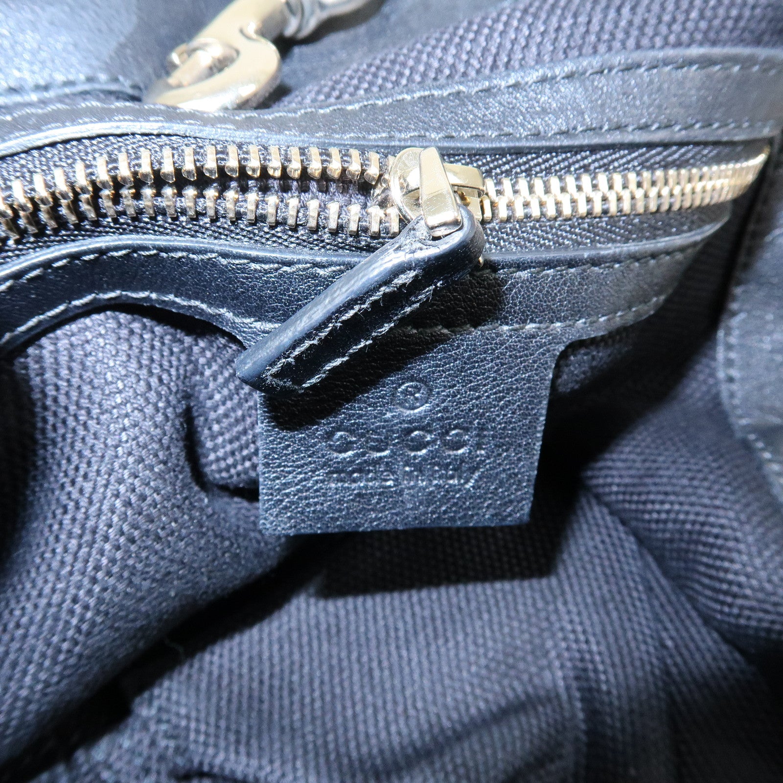 GUCCI SOHO Interlocking G Patent Leather Chain Shoulder Bag 308982