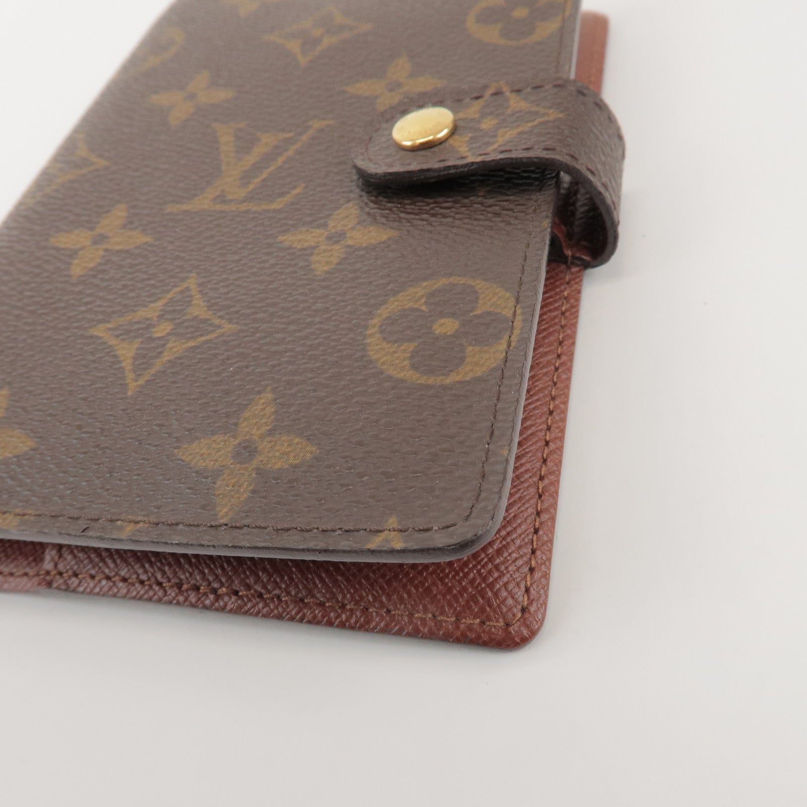 Louis Vuitton Monogram Agenda PM Planner Cover Brown R20005