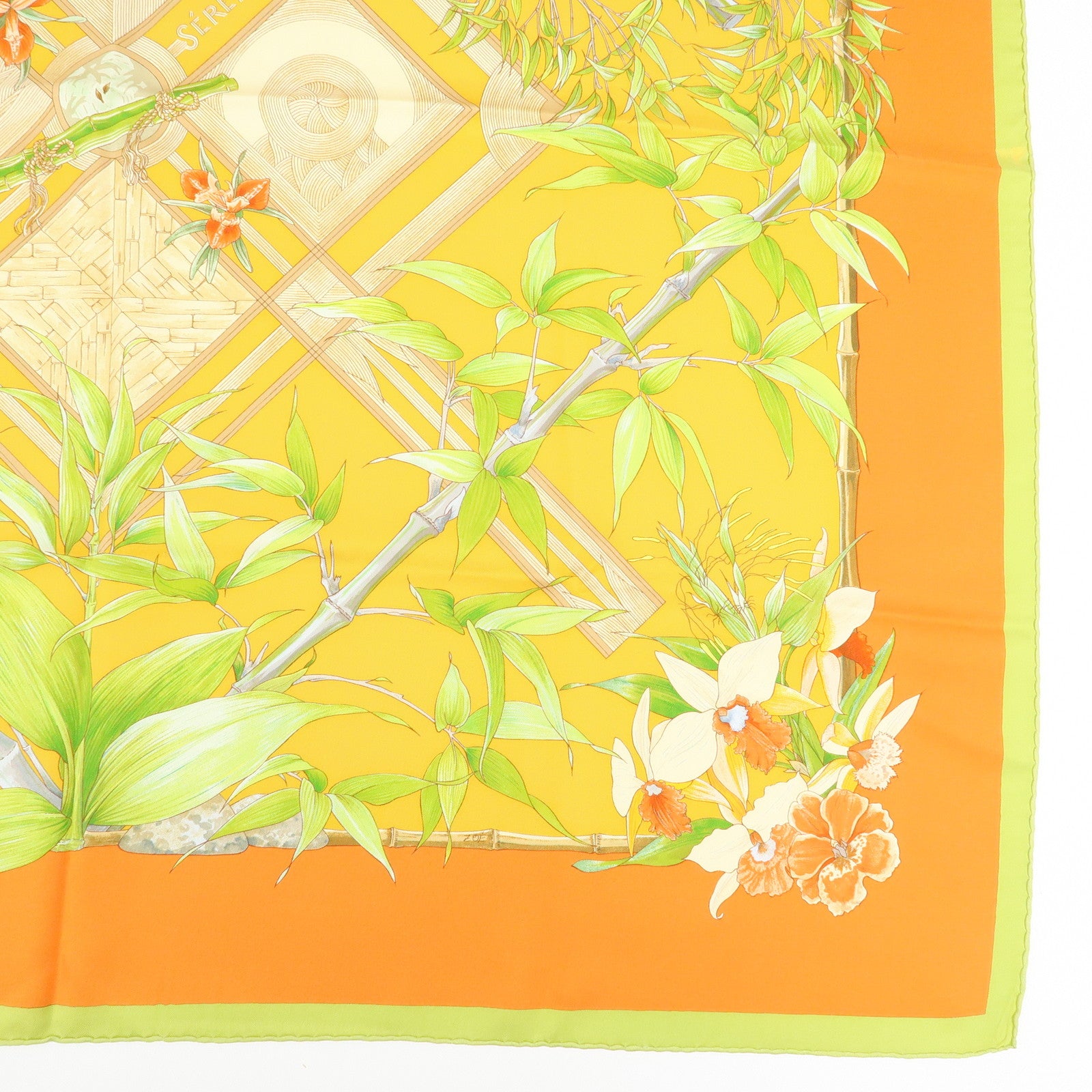 HERMES Carre 90 Set of 2 Silk 100% Scarf au gre du vent SERENITE