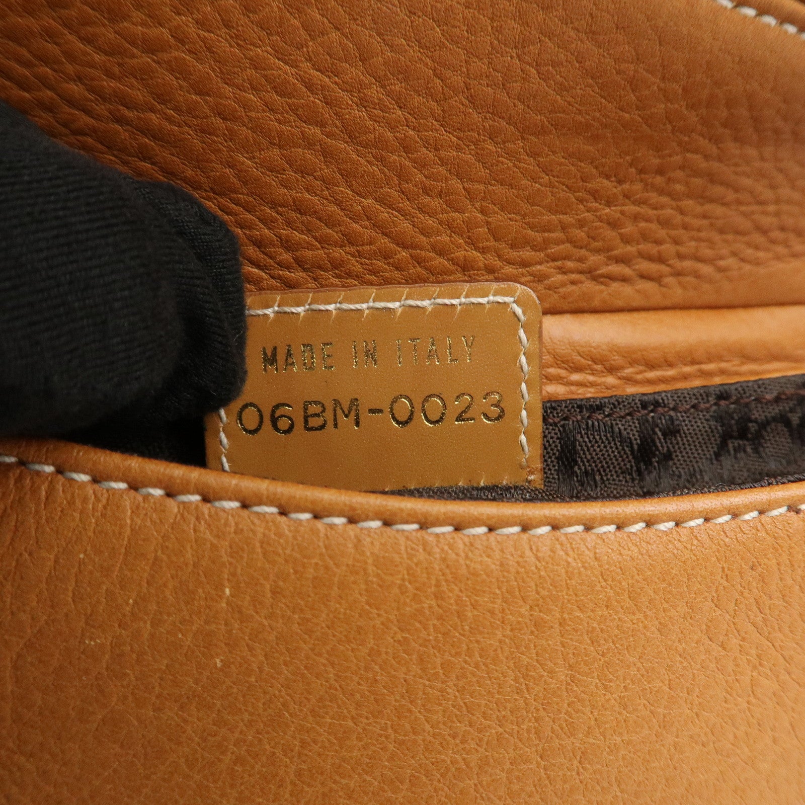 Christian Dior Saddle Leather Waist Bag Crossbody Bag Brown