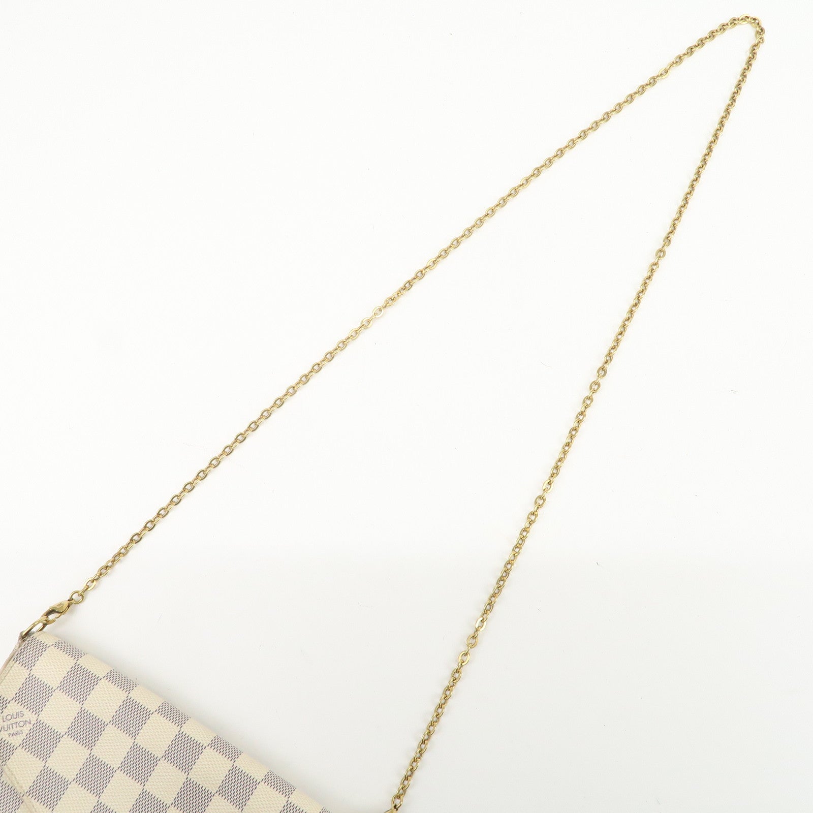 Louis Vuitton Damier Pochette Felicie Chain Shoulder Bag N63106