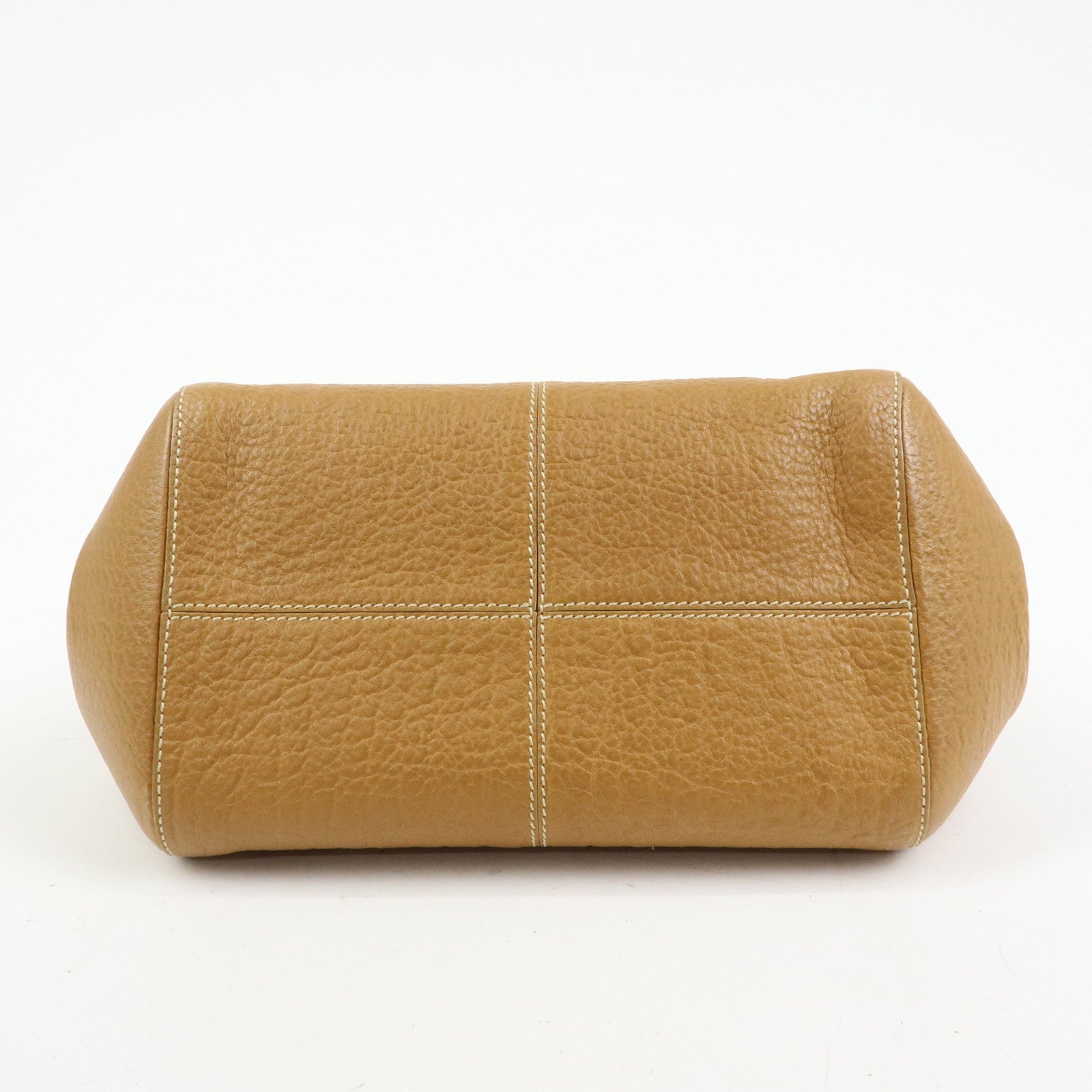 TOD'S Leather Hand Bag Shoulder Bag Brown