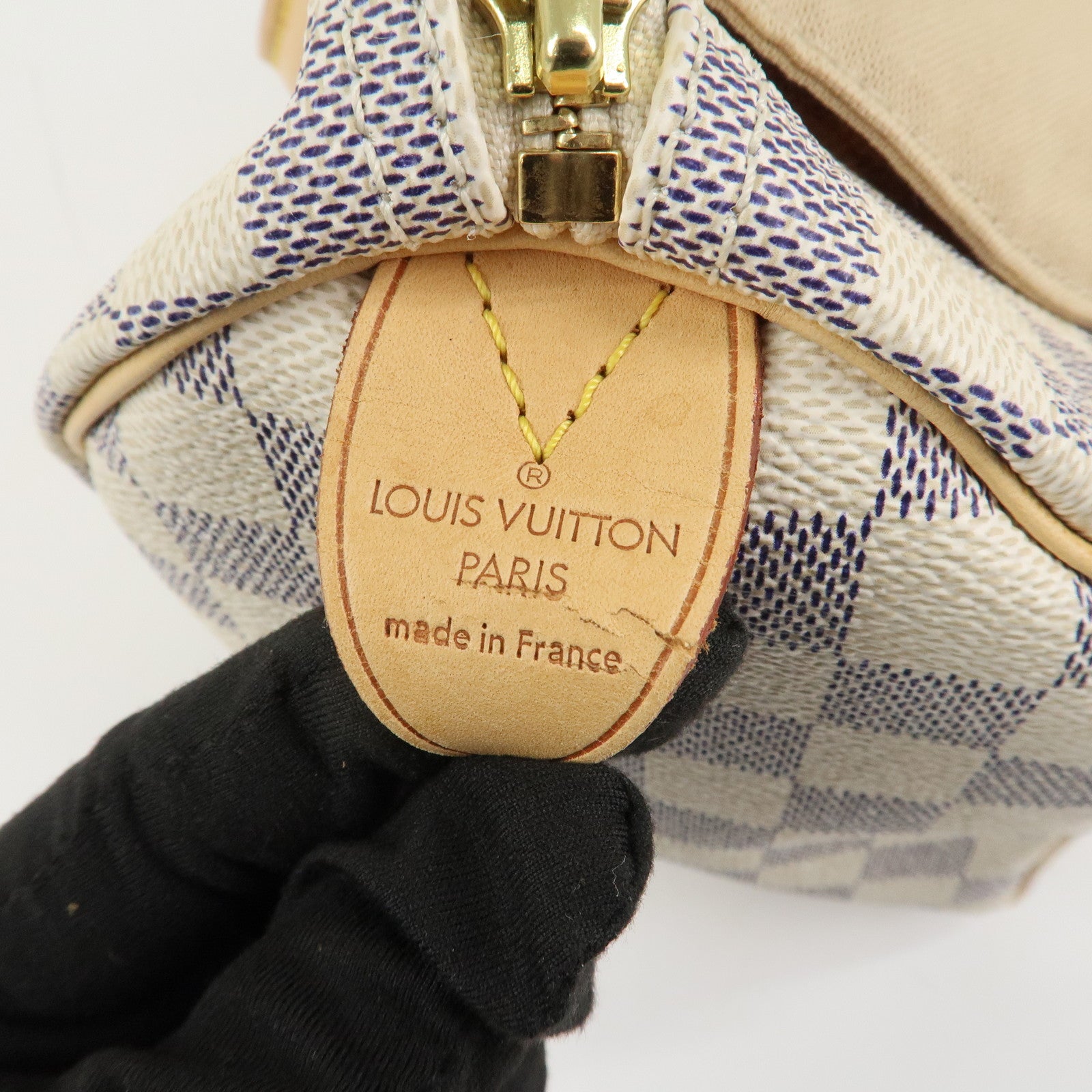 Louis Vuitton Damier Azur Speedy 25 Boston Bag Hand Bag N41534 Used