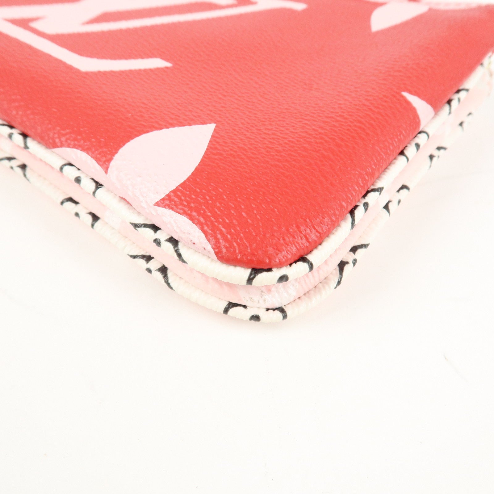 Louis Vuitton Monogram Giant Pochette Double Zip Pouch Rouge M67561 Used