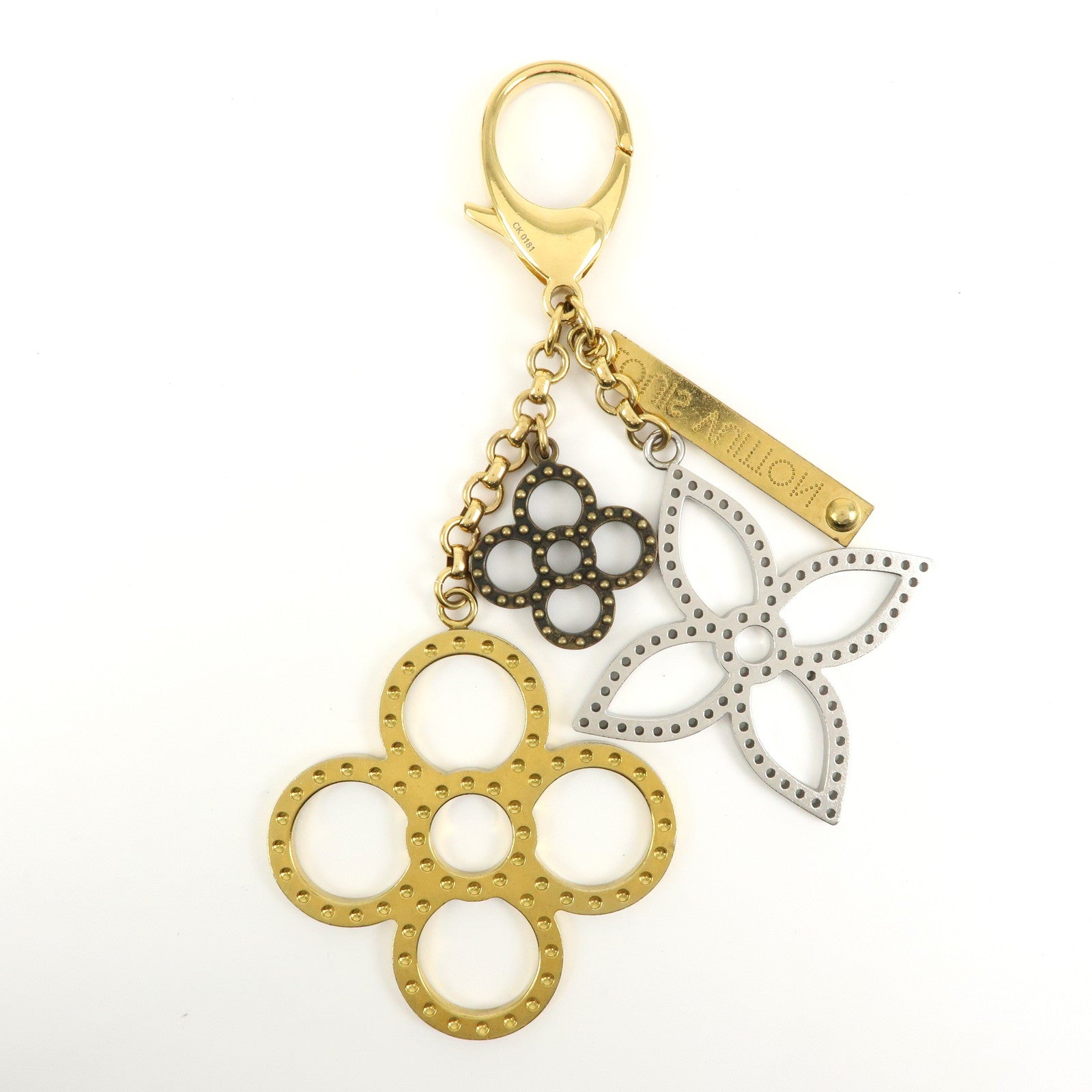 Louis Vuitton Bijoux Sac Tapage Metal Bag Charm Gold Silver M65090