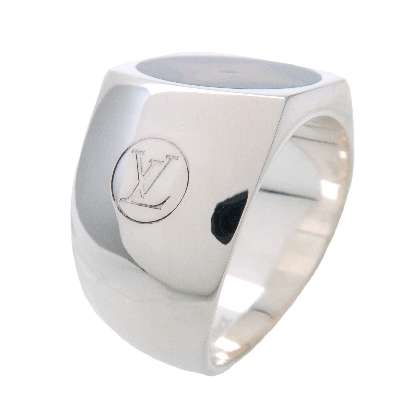 Louis Vuitton Bague Fleur Monogram Ring M SV925 Silver US9 M65496