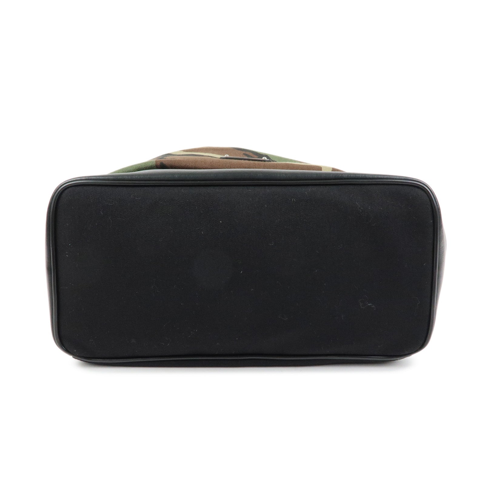 SAINT LAURENT PARIS Nylon Canvas Leather Backpack Camouflage 484172