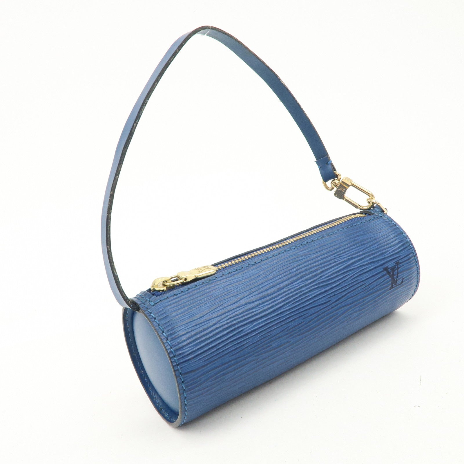 Louis Vuitton Epi Set of 2 Mini Pouch For Soufflo Bag Ivory Blue Used