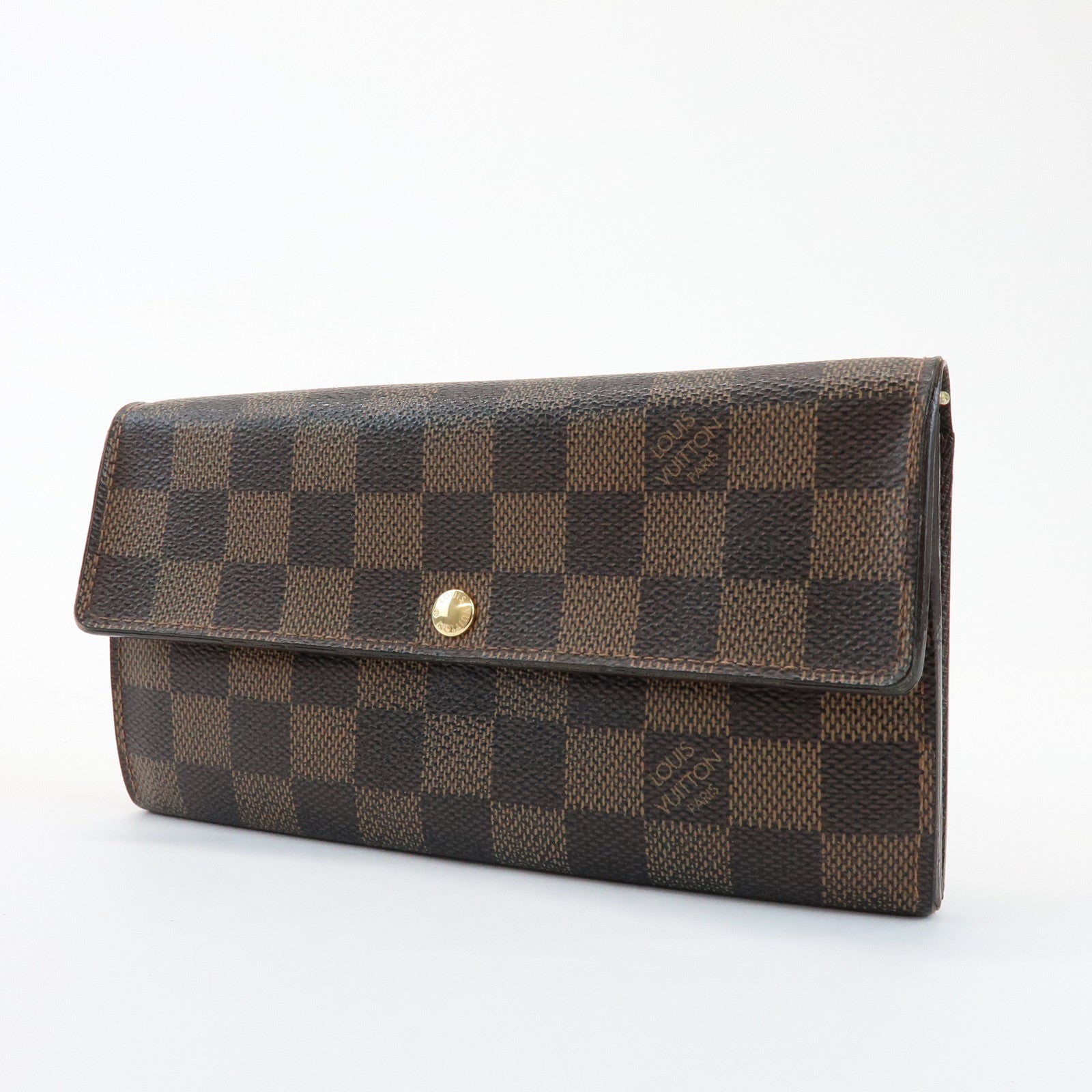 Louis Vuitton Damier Ebene Set of 2 Long Wallet N60015/N61734