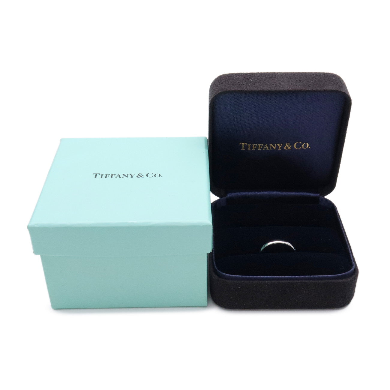 Tiffany & Co Classic Band Ring PT950 US6.5 EU53 HK14 Platinum
