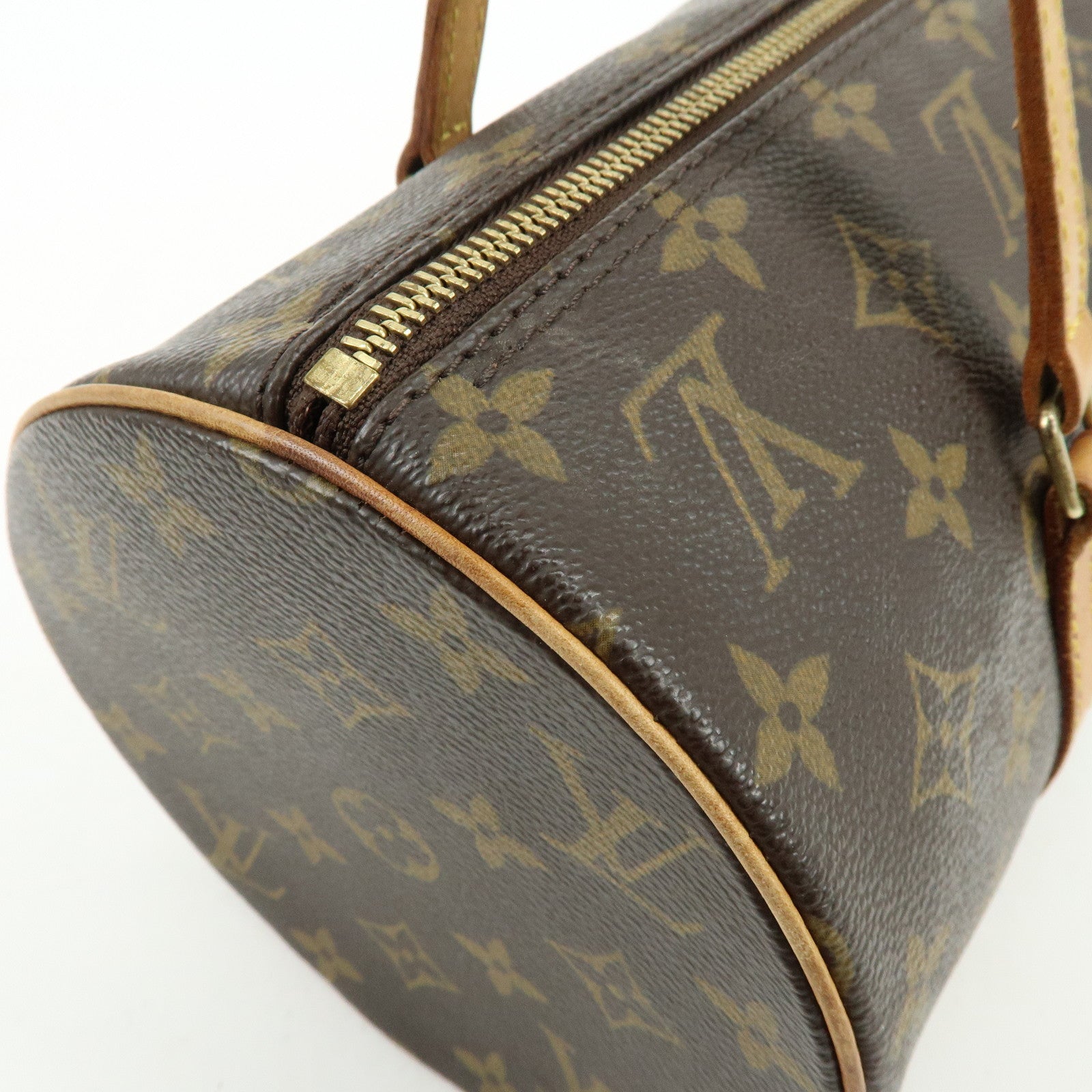 Louis Vuitton Monogram Papillon 30 Hand Bag Brown M51385