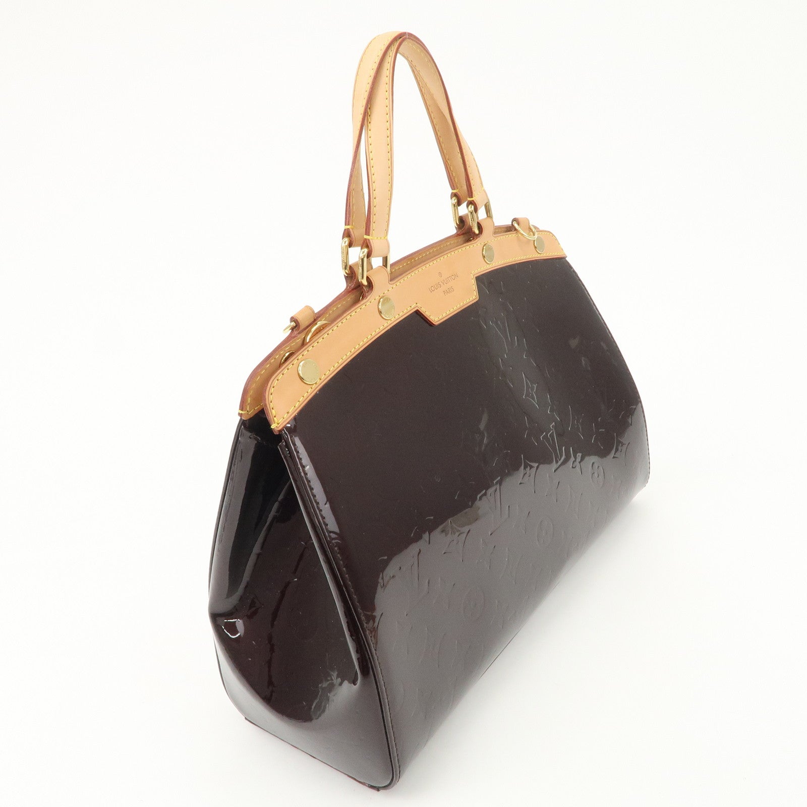 Louis Vuitton Vernis Brea MM 2Way Hand Bag Shoulder Bag Amarante M91619