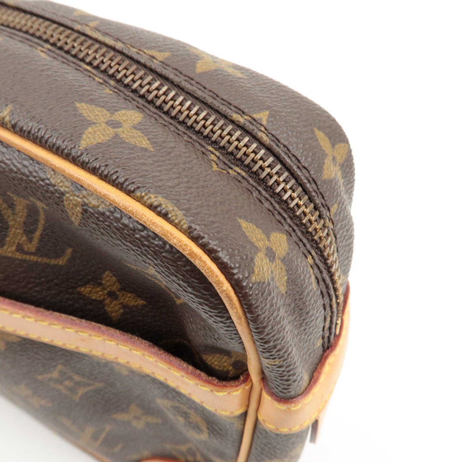 Louis Vuitton Monogram Compiegne 28 Pouch Clutch Bag Brown M51845 Used