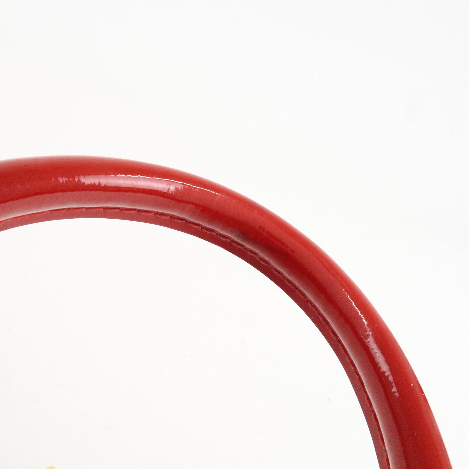 Louis Vuitton Monogram Vernis Alma BB 2Way Hand Bag Cerise M90174 Used