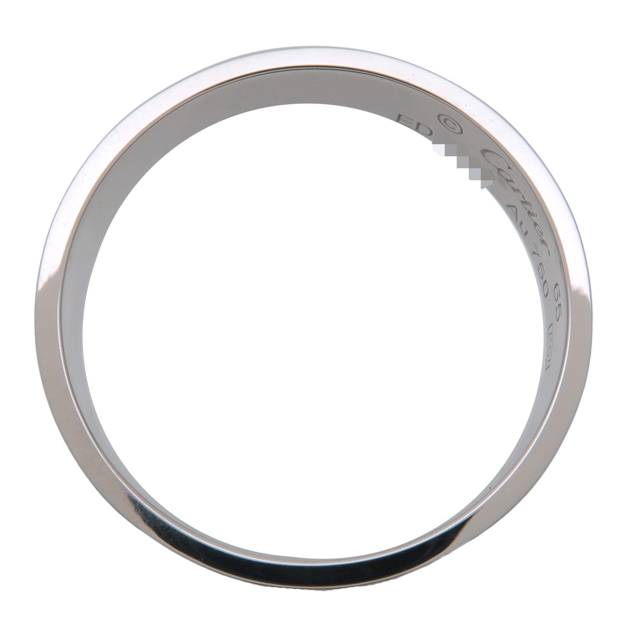 Cartier Love Ring #65 K18WG 750WG White Gold US11-11.5 EU64.5 Used