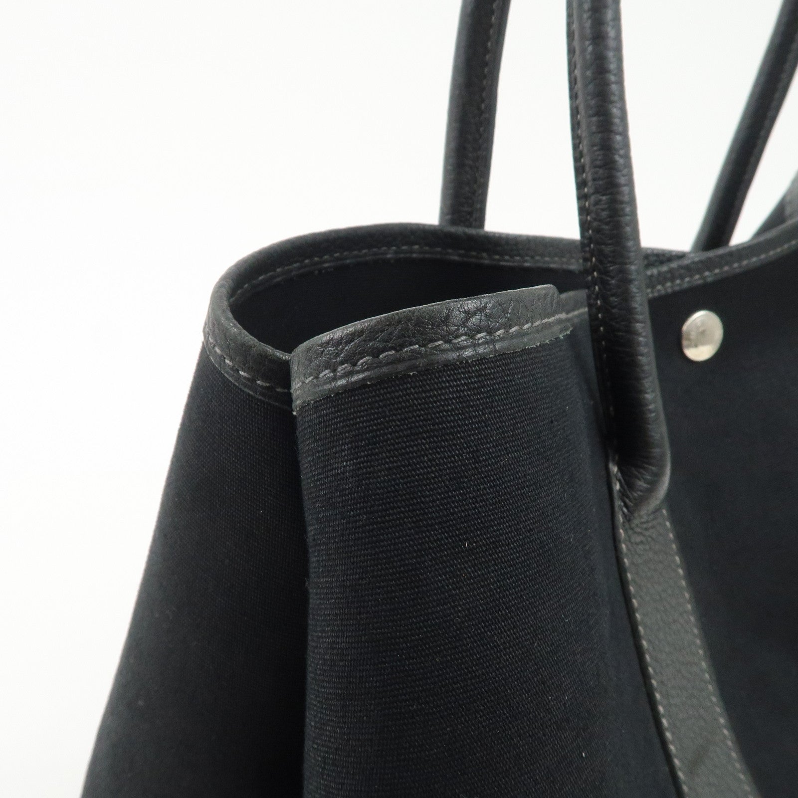 HERMES Toile Officier Negonda Garden Party PM G Stamped Tote Bag