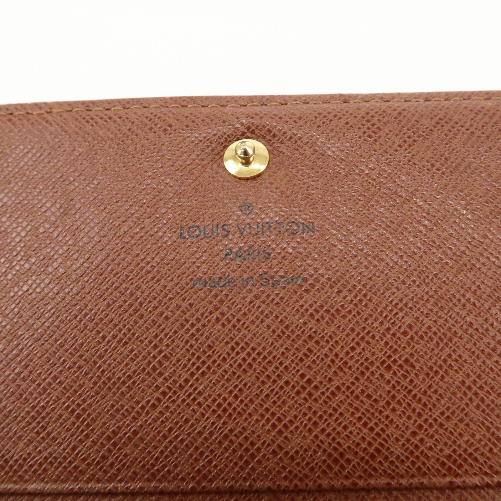 Louis Vuitton Monogram Porte Monnaie Billets Tresor Wallet M6173 Used