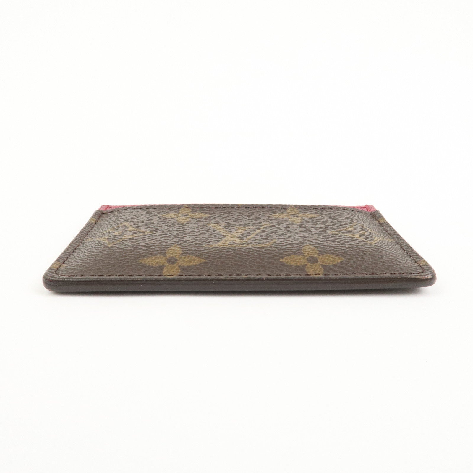 Louis Vuitton Monogram Porte Cartes Simple Card Case Fuchsia M60703