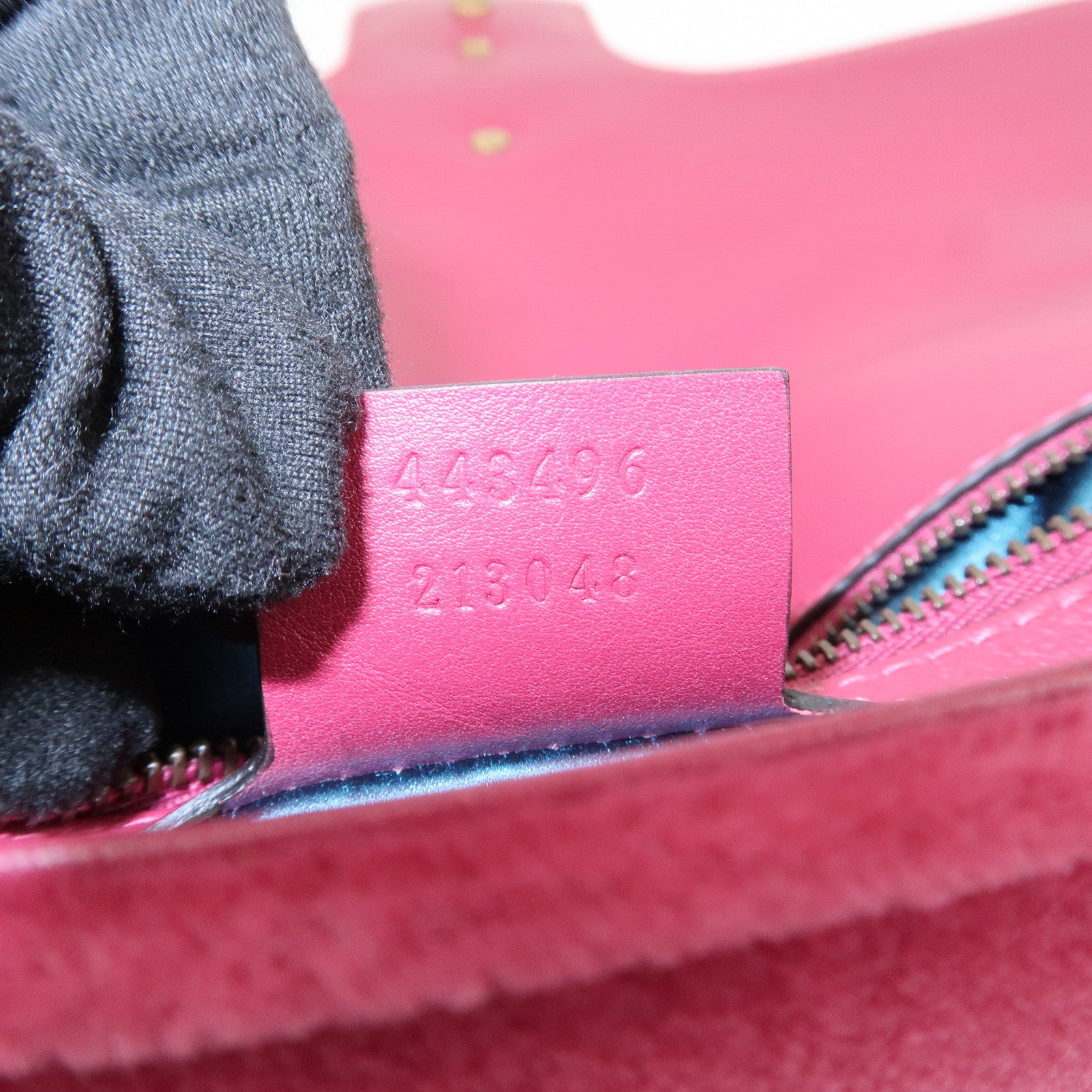 GUCCI GG Marmont Medium Velour Chain Shoulder Bag Pink 443496