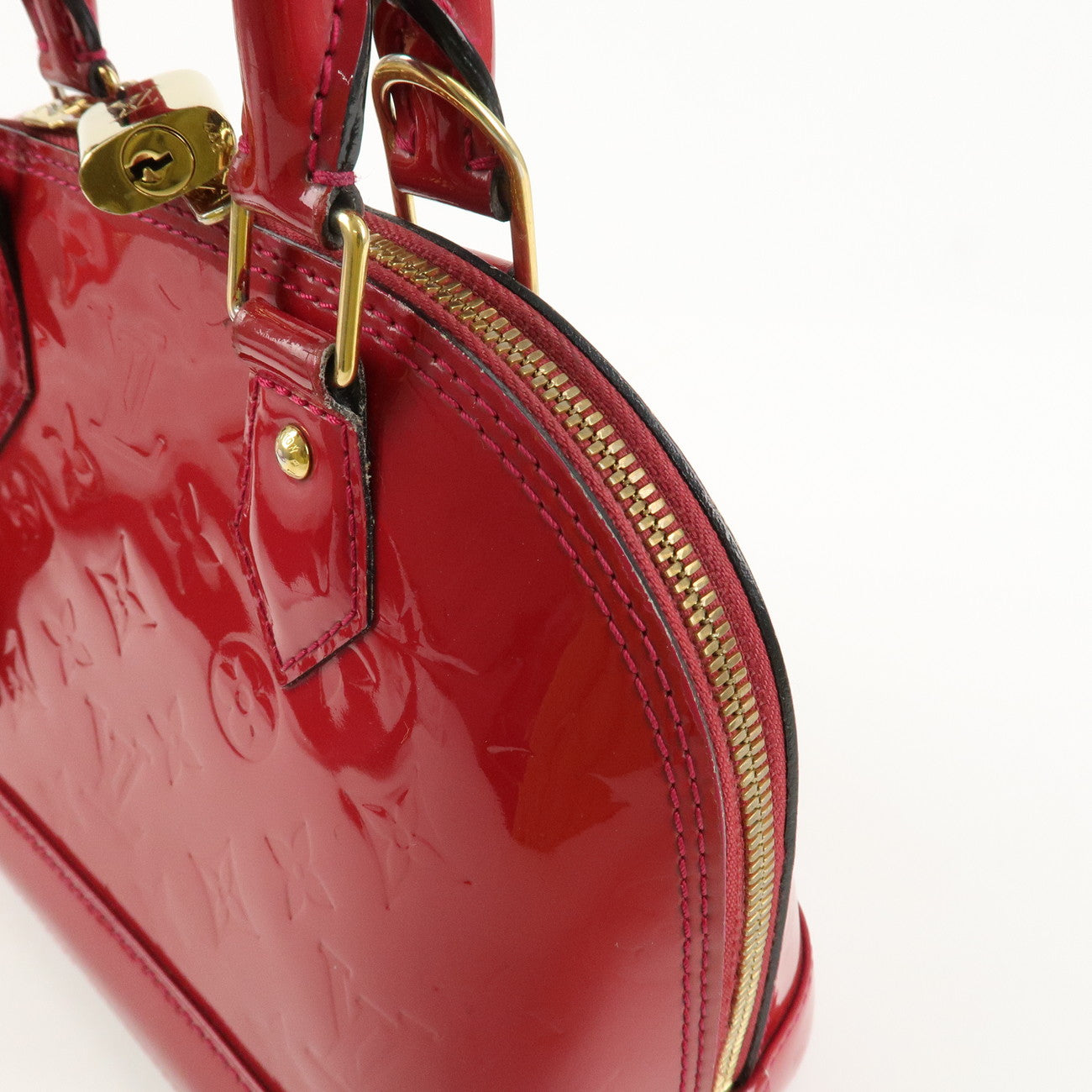 Louis Vuitton Monogram Vernis Alma BB 2Way Bag Rose Indien M91771 Used