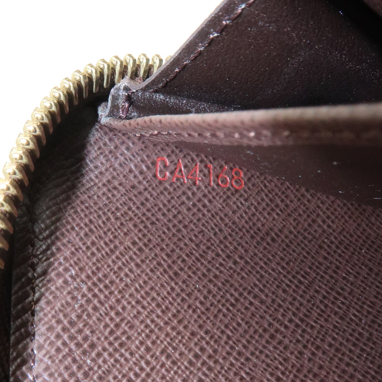 Louis Vuitton Damier Canvas Zippy Wallet Old Style Brown N60015