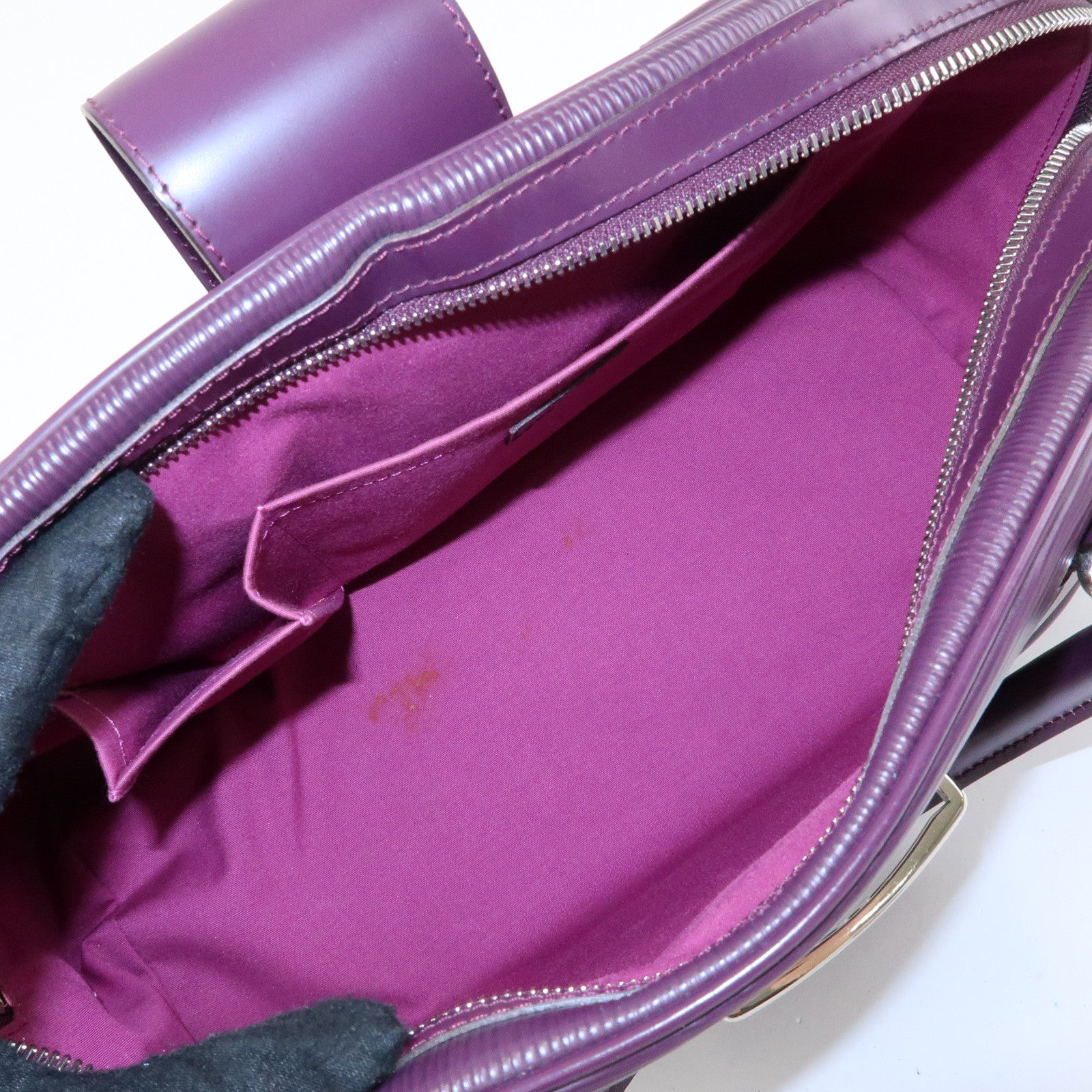 Louis Vuitton Epi Bowling Montaigne GM Hand Bag Cassis M5931K