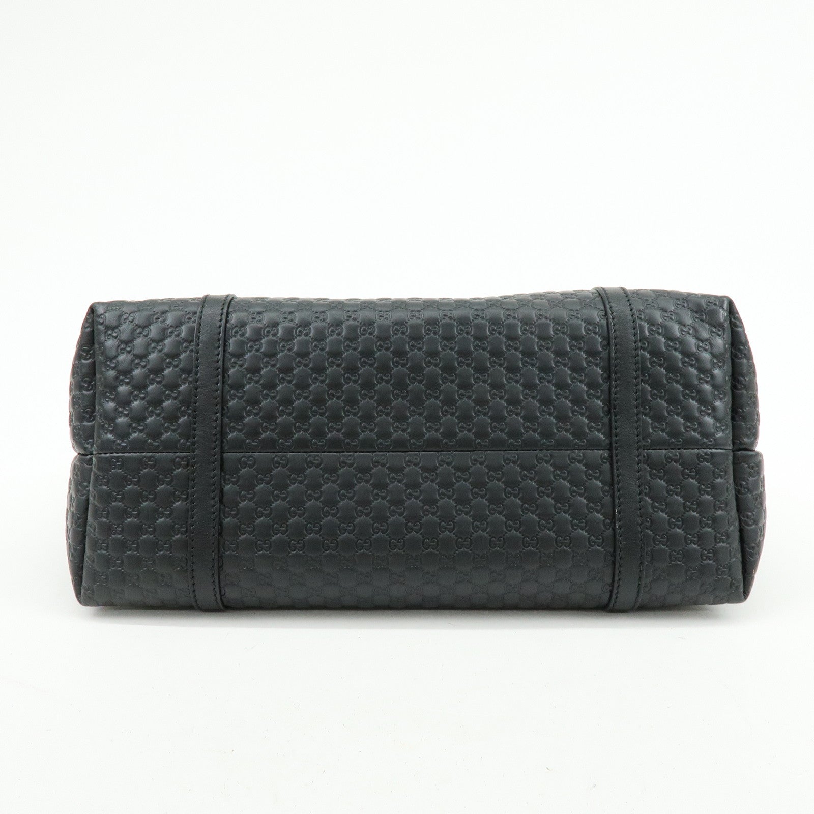 GUCCI Microguccissima Leather Tote Bag Shoulder Bag Black 449647