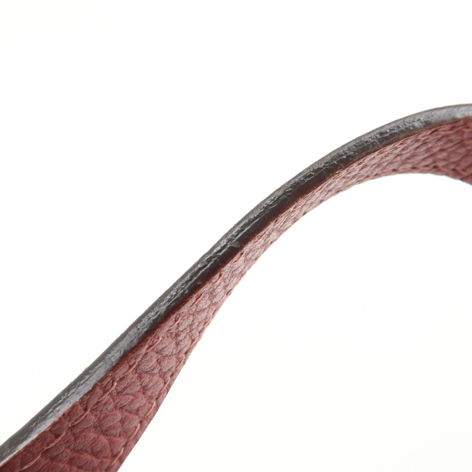 FENDI Zucchino Logo Canvas Leather Hand Bag Brown Pink 8BN147