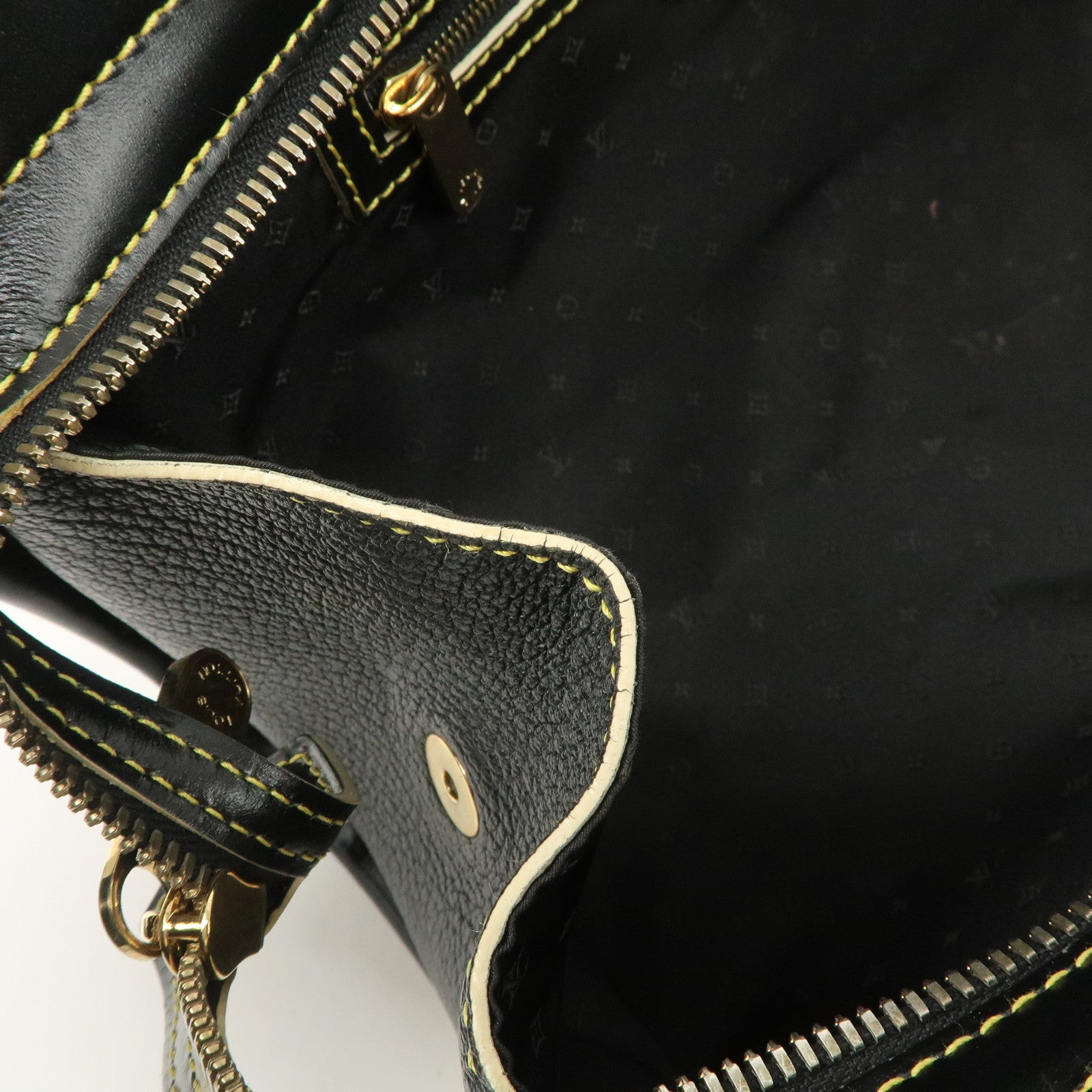 Louis Vuitton Suhari Leather Epanui PM Hand Bag Noir M91851 Used