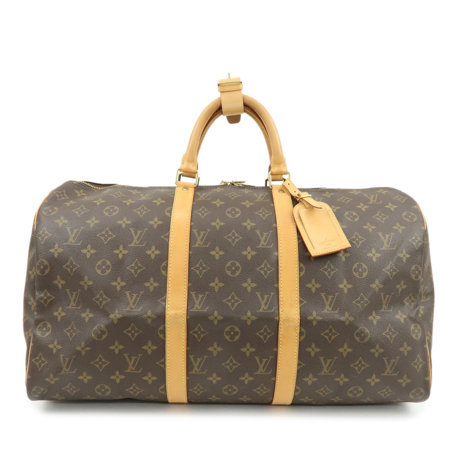 Louis Vuitton Monogram Keep All 50 Boston Bag Brown M41426