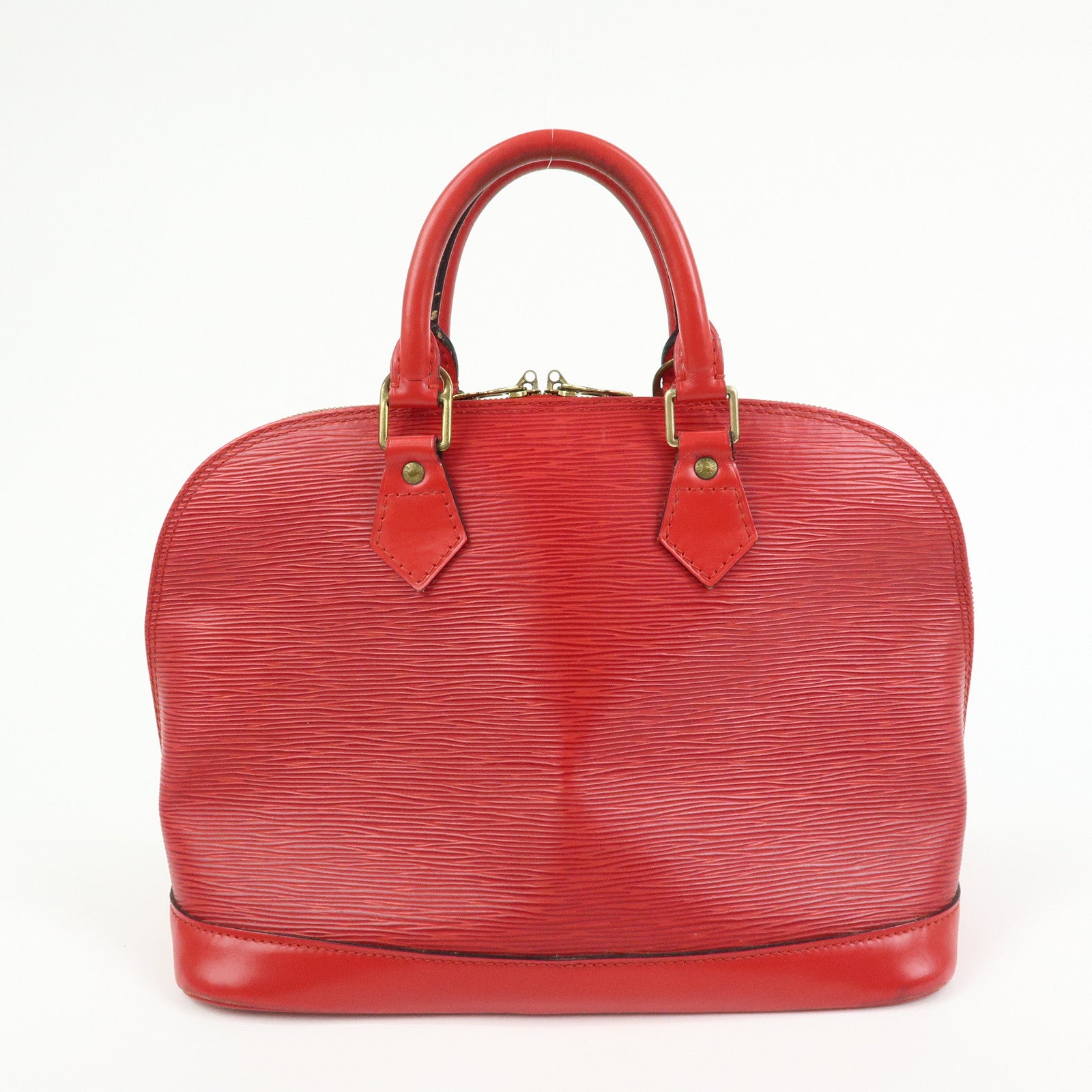 Louis Vuitton Epi Leather Alma Hand Bag Castilian Red M52147