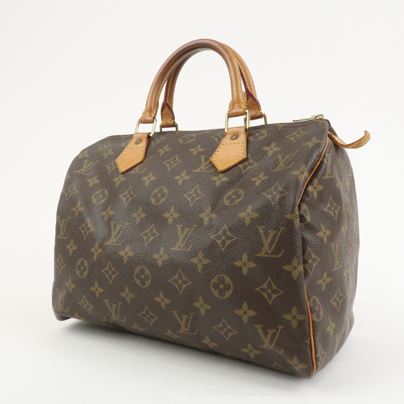 Louis Vuitton Monogram Speedy 30 Boston Bag Hand Bag Brown M41526