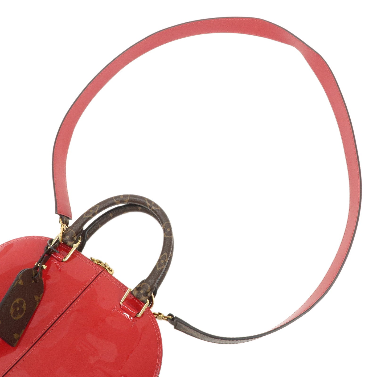 Louis Vuitton Vernis Alma BB Miroir 2Way Bag Hand Bag M52498
