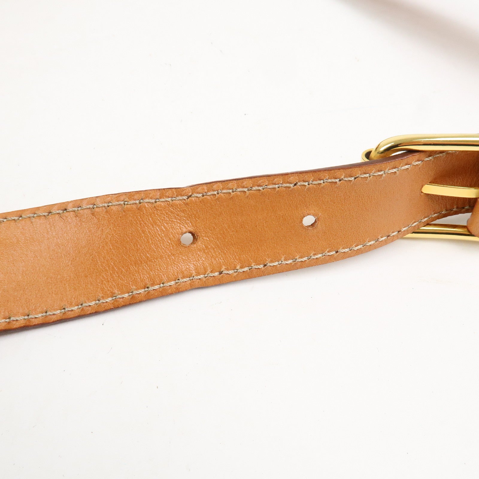 CELINE Macadam PVC Canvas Leather 2WAY Bag Shoulder Bag Brown