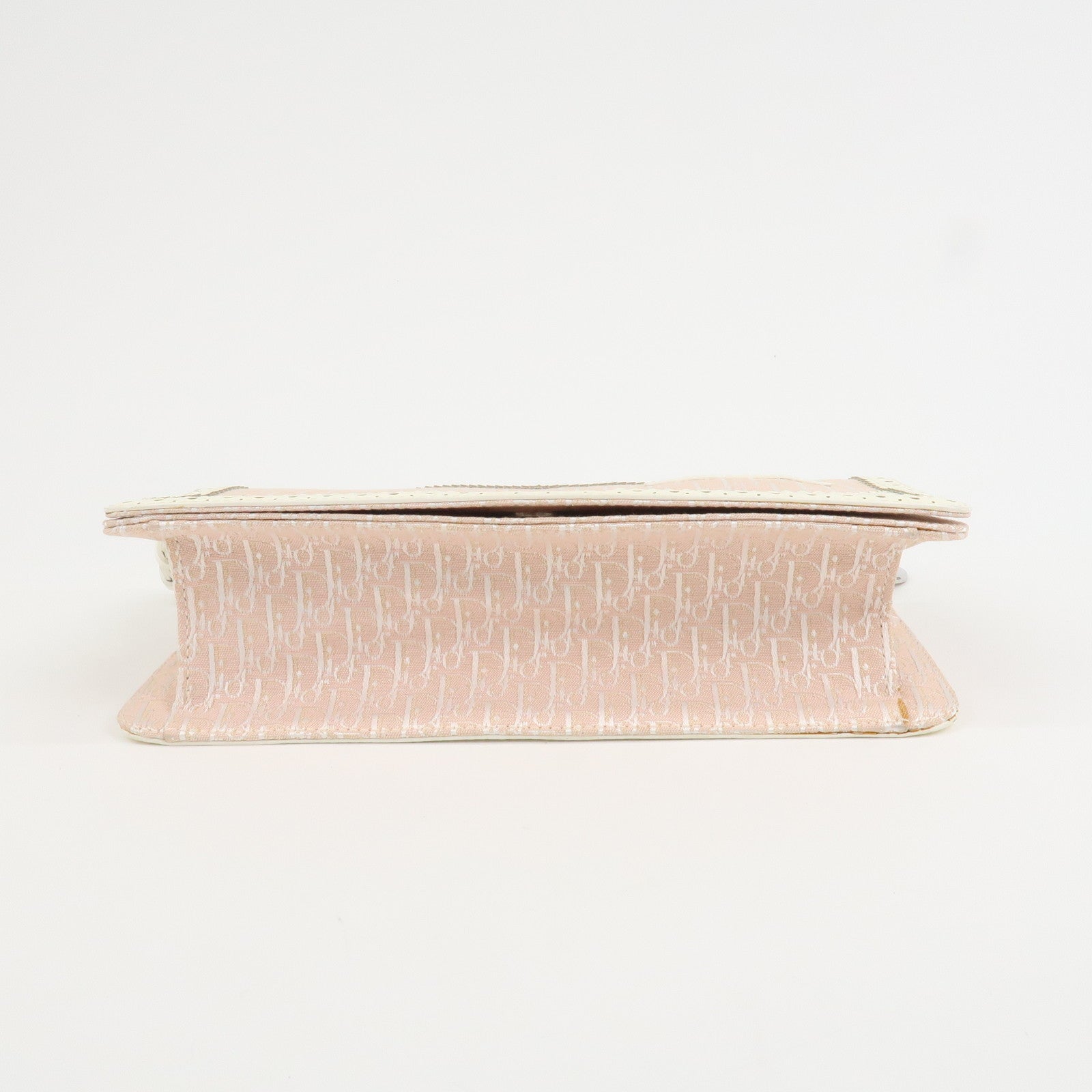 Christian Dior Trotter Canvas Leather Hand Bag Shoulder Bag Pink