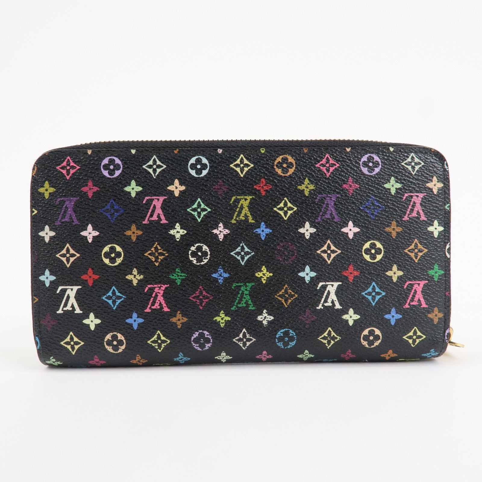Louis Vuitton Monogram Multicolor Round Zippy Wallet Noir M60243 Used
