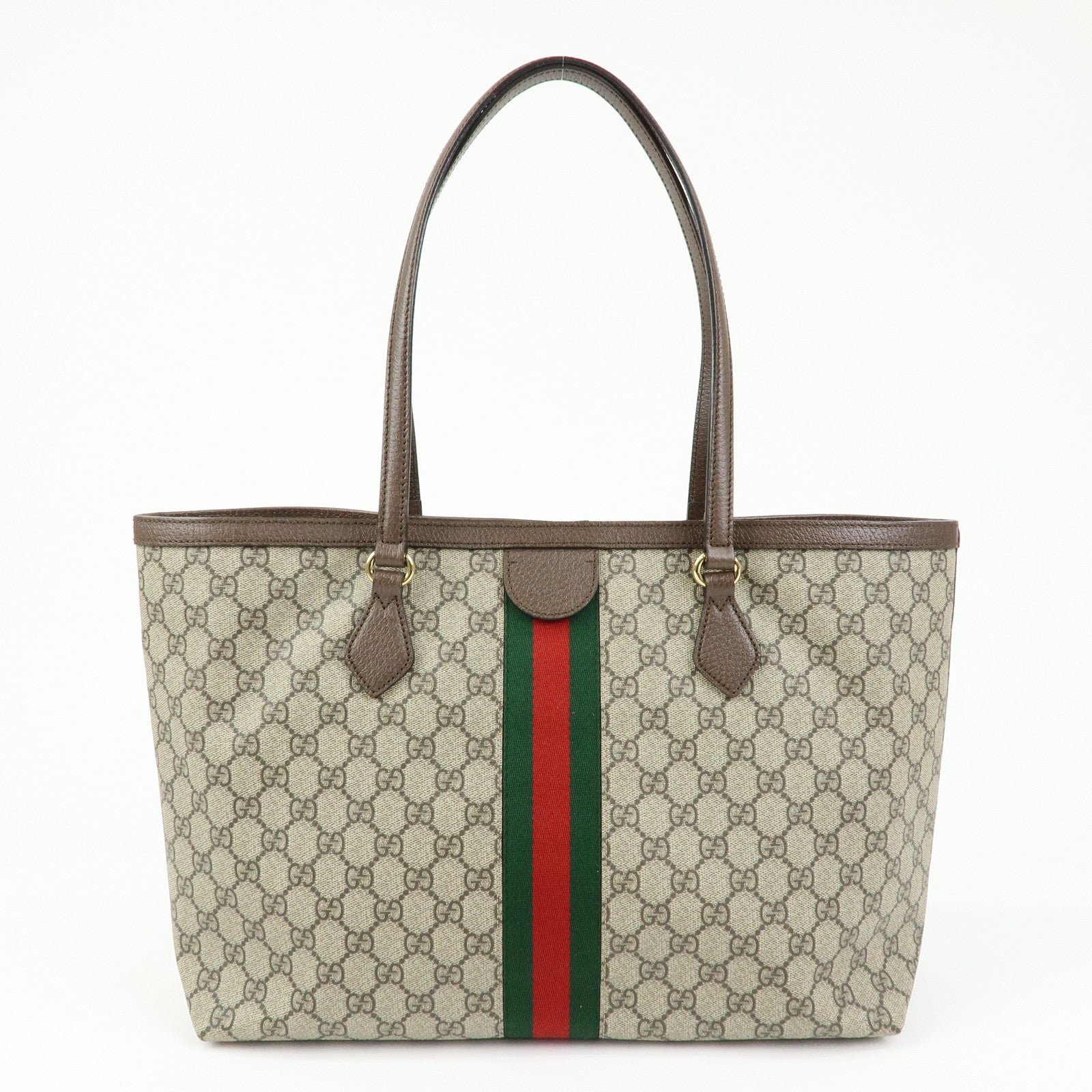 GUCCI Ophidia Sherry GG Supreme Leather Medium Tote Bag 631685