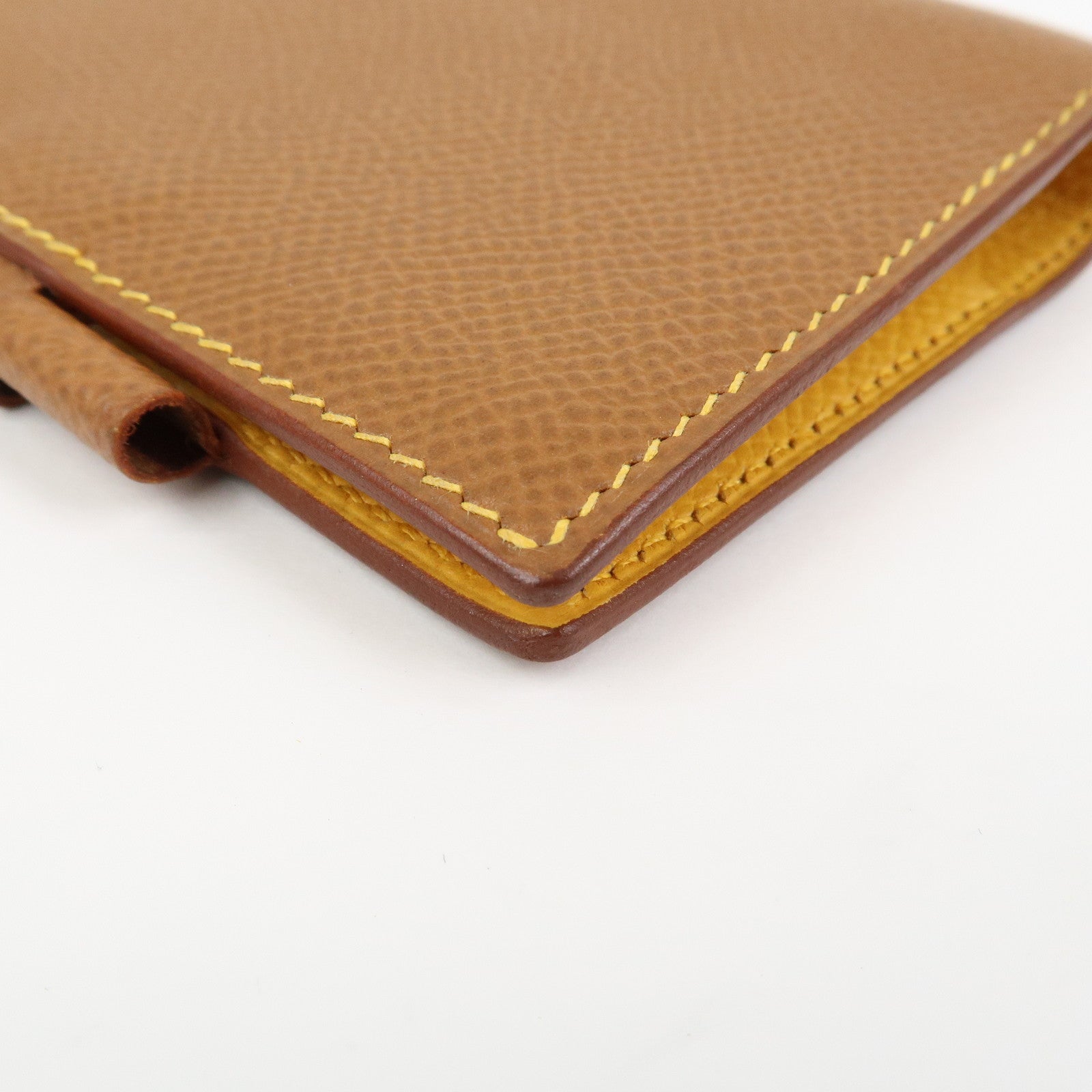 HERMES Agenda PM Leather Planner Cover □B Stamped Gold