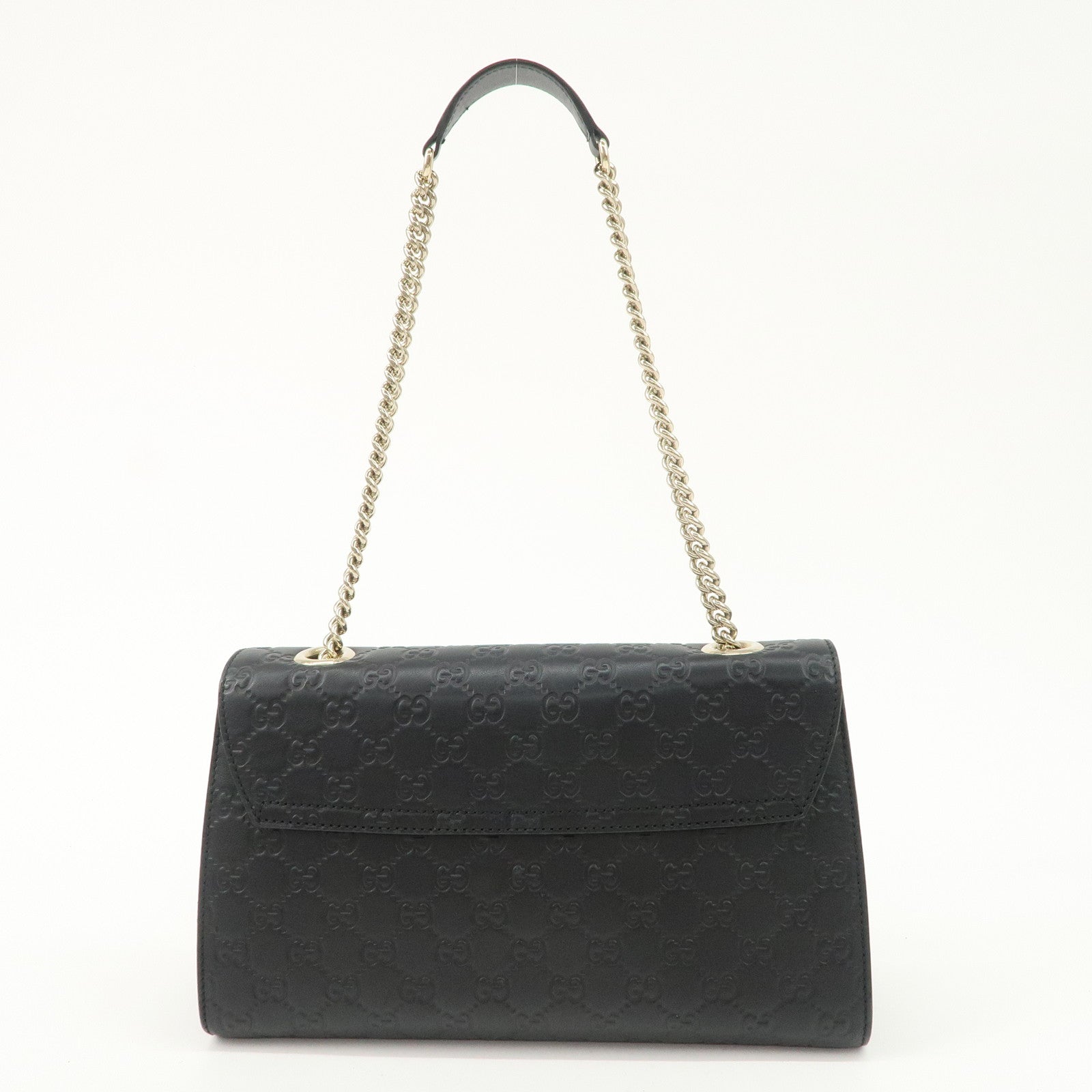 GUCCI Horsebit Guccissima Emily Leather Chain Shoulder Bag 295402 Used