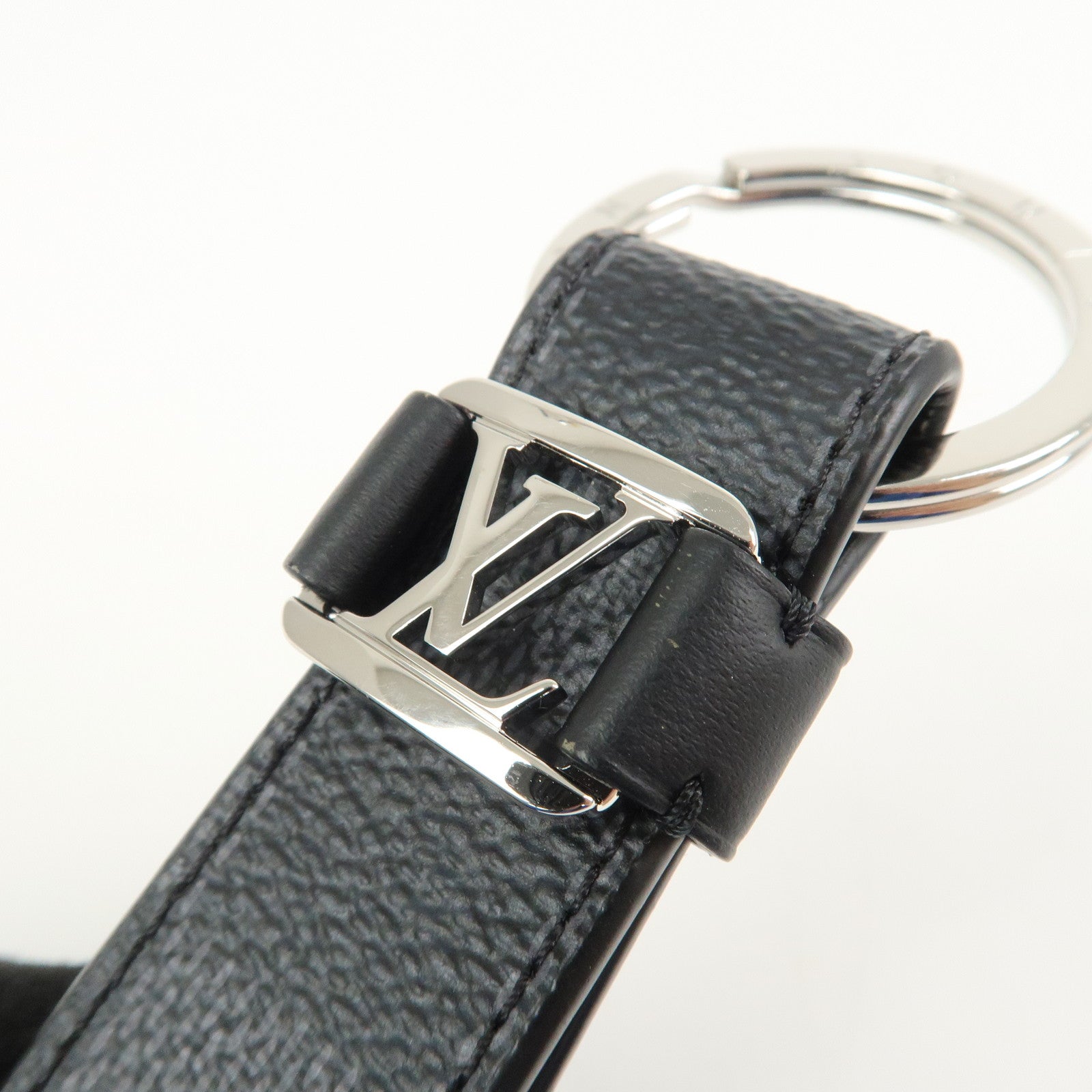Louis Vuitton Damier Graphite Dragonne Key Chain Bag Charm M62706