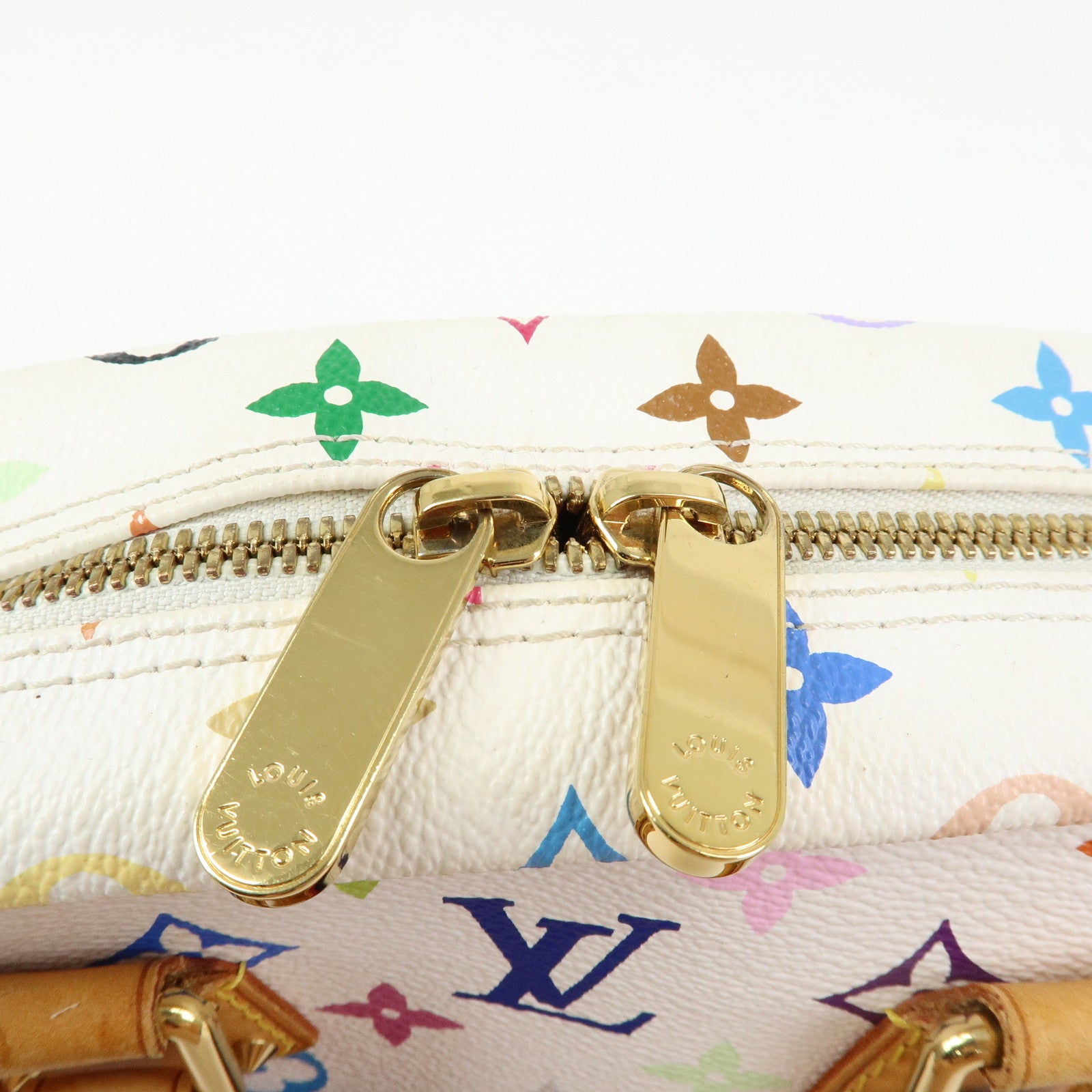 Louis Vuitton Monogram Multicolor Trouville Hand Bag Blanc M92663