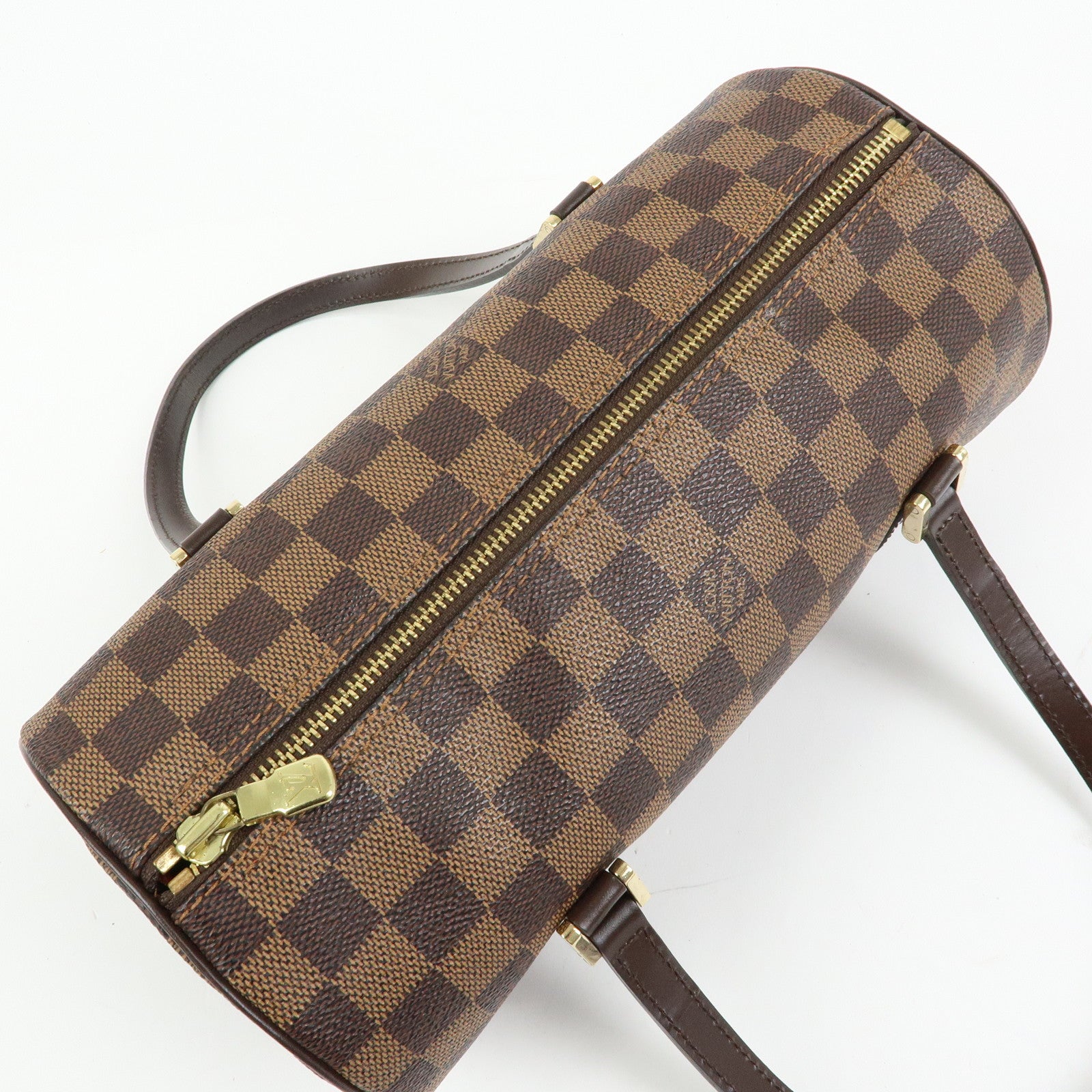 Louis Vuitton Damier Ebene Papillon 26 Hand Bag Brown N51304