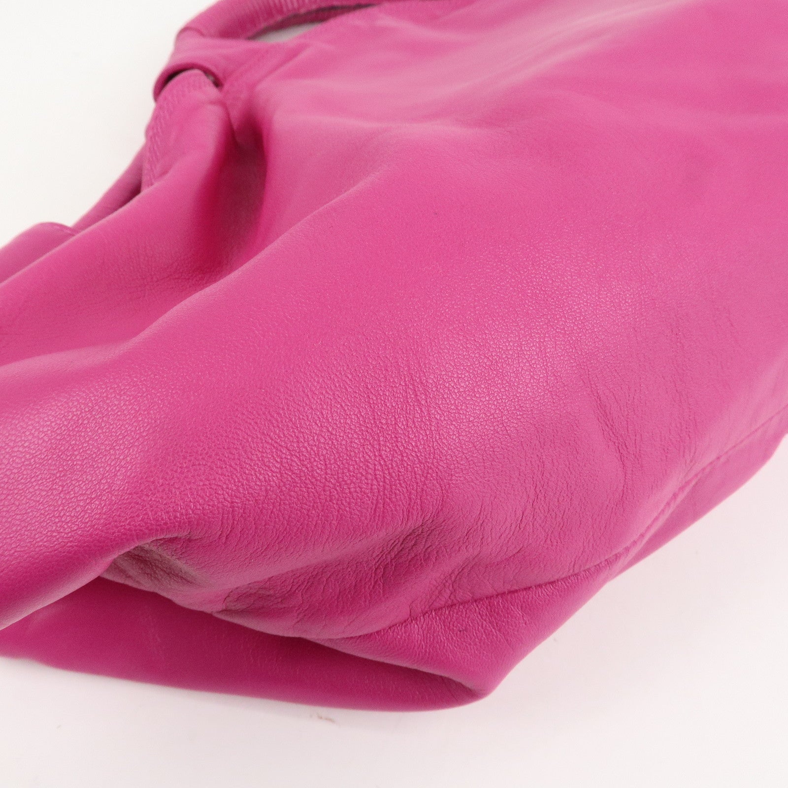 LOEWE Anagram Nappa Aire Leather Hand Bag Tote Bag Fuchsia Pink