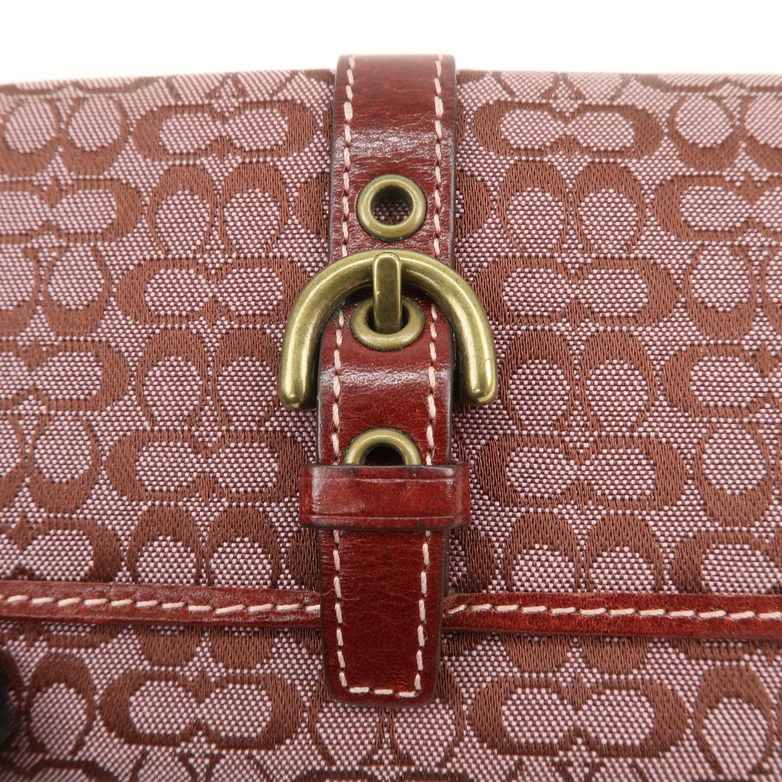 COACH Set of 5 Signature Op Art PVC Leather Wallets Card Coin Case