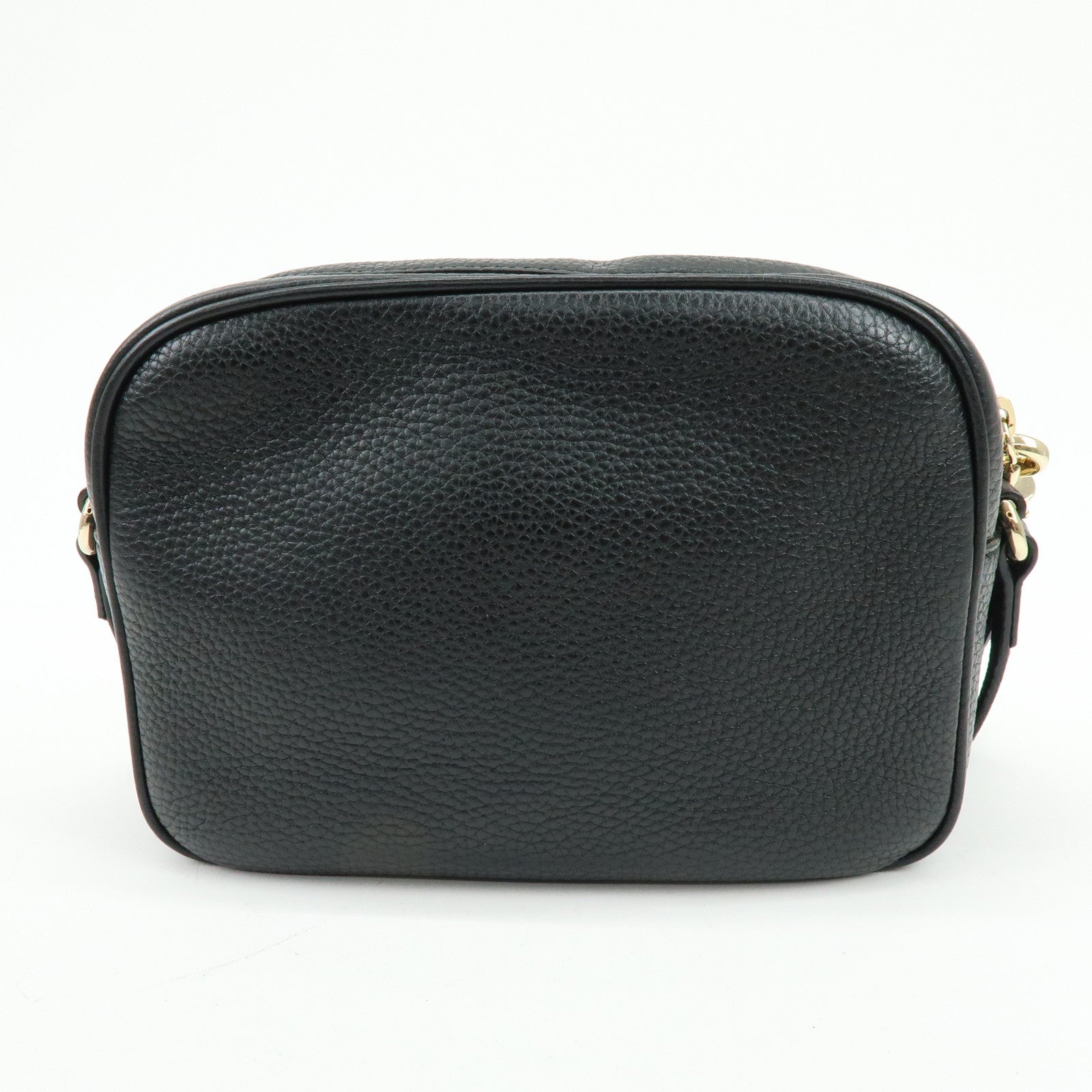 GUCCI SOHO Leather Shoulder Bag Crossbody Bag Black 308364